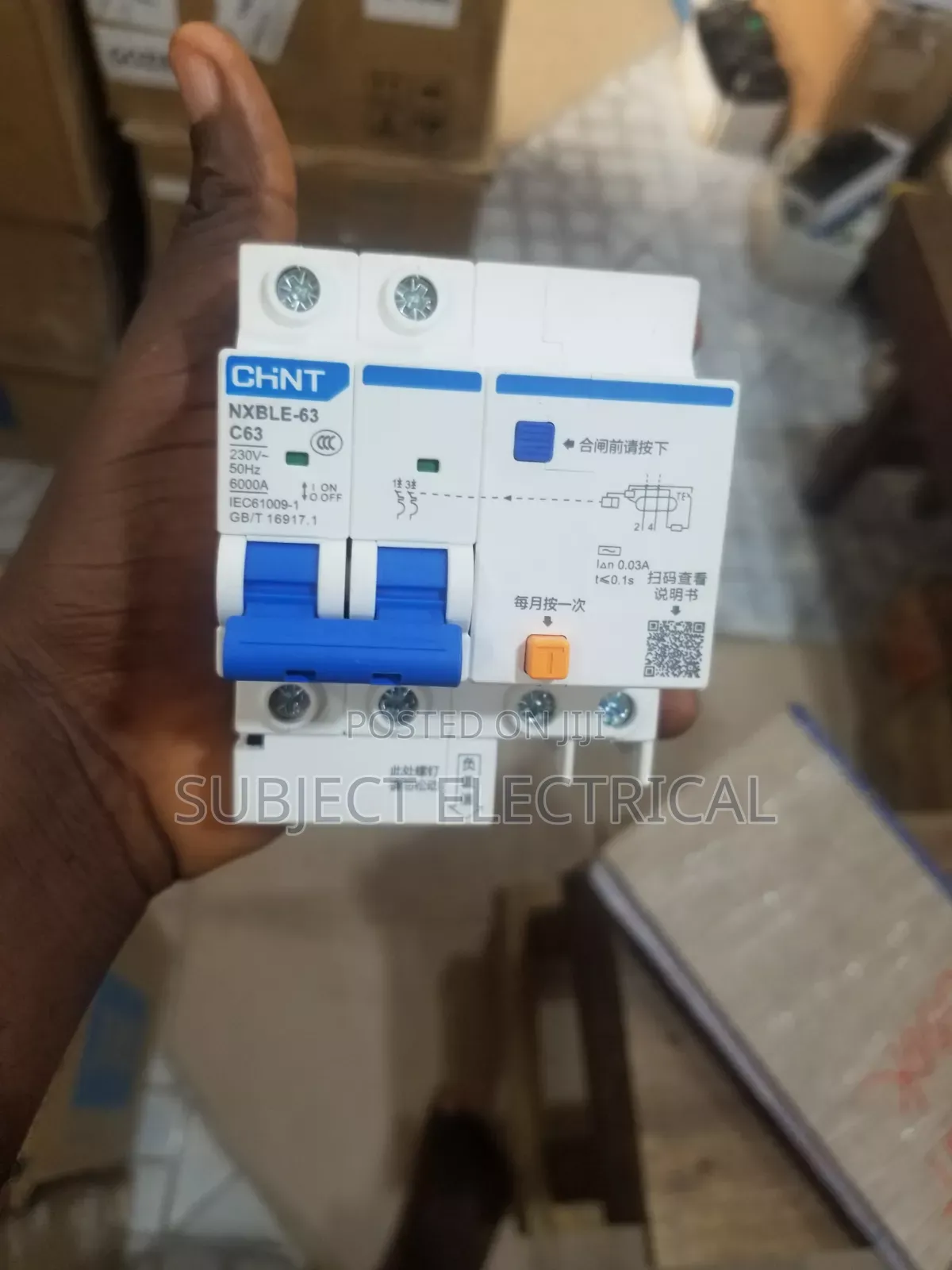 63A 2-Pole Breaker With Vigil Protection