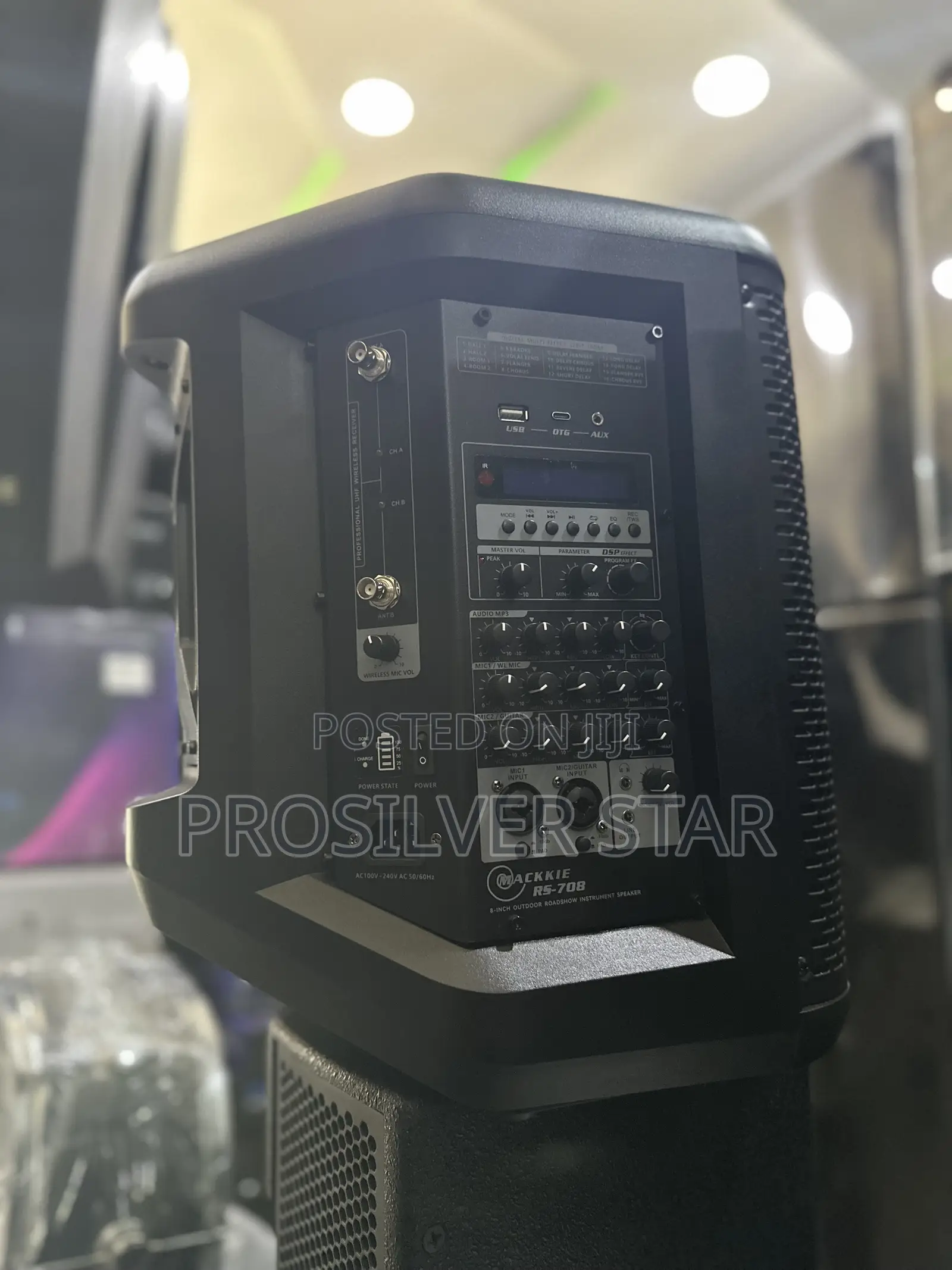 MACKKIE RS-708 OUTDOOR SPEAKER With 2 Wireless Microphone