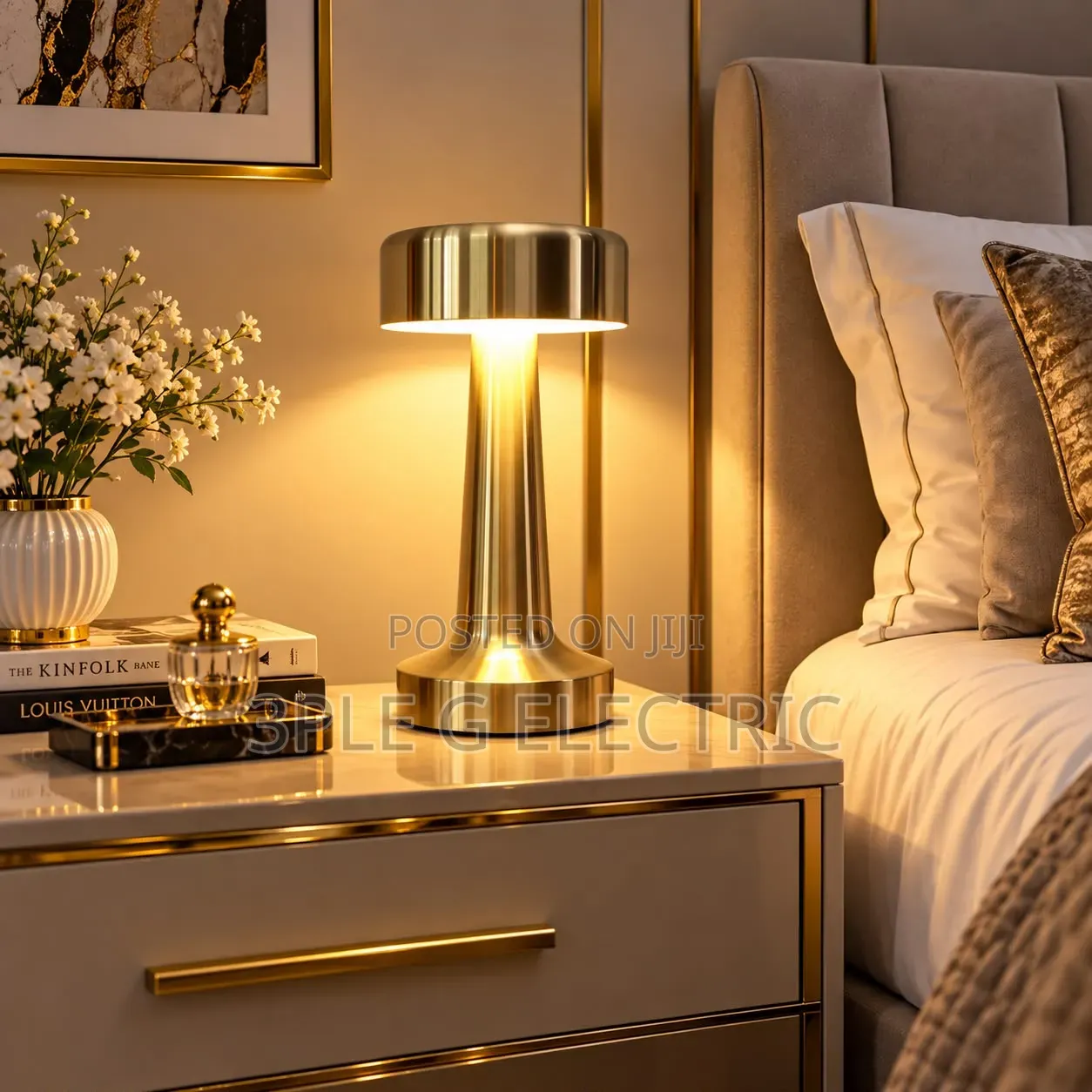 Gold Body Minimalist Table Lamp