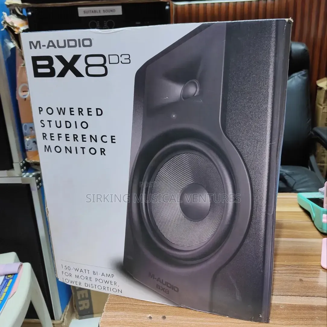 M AUDIO BX8 D3 150w 2way Powered Studio Monitor Speaker