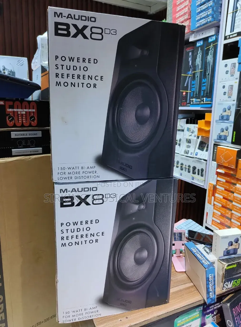 M AUDIO BX8 D3 150w 2way Powered Studio Monitor Speaker