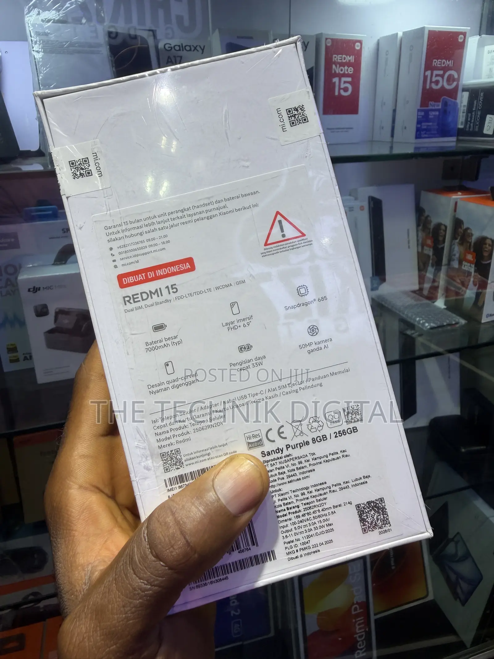 New Xiaomi Redmi 15 256 GB Purple