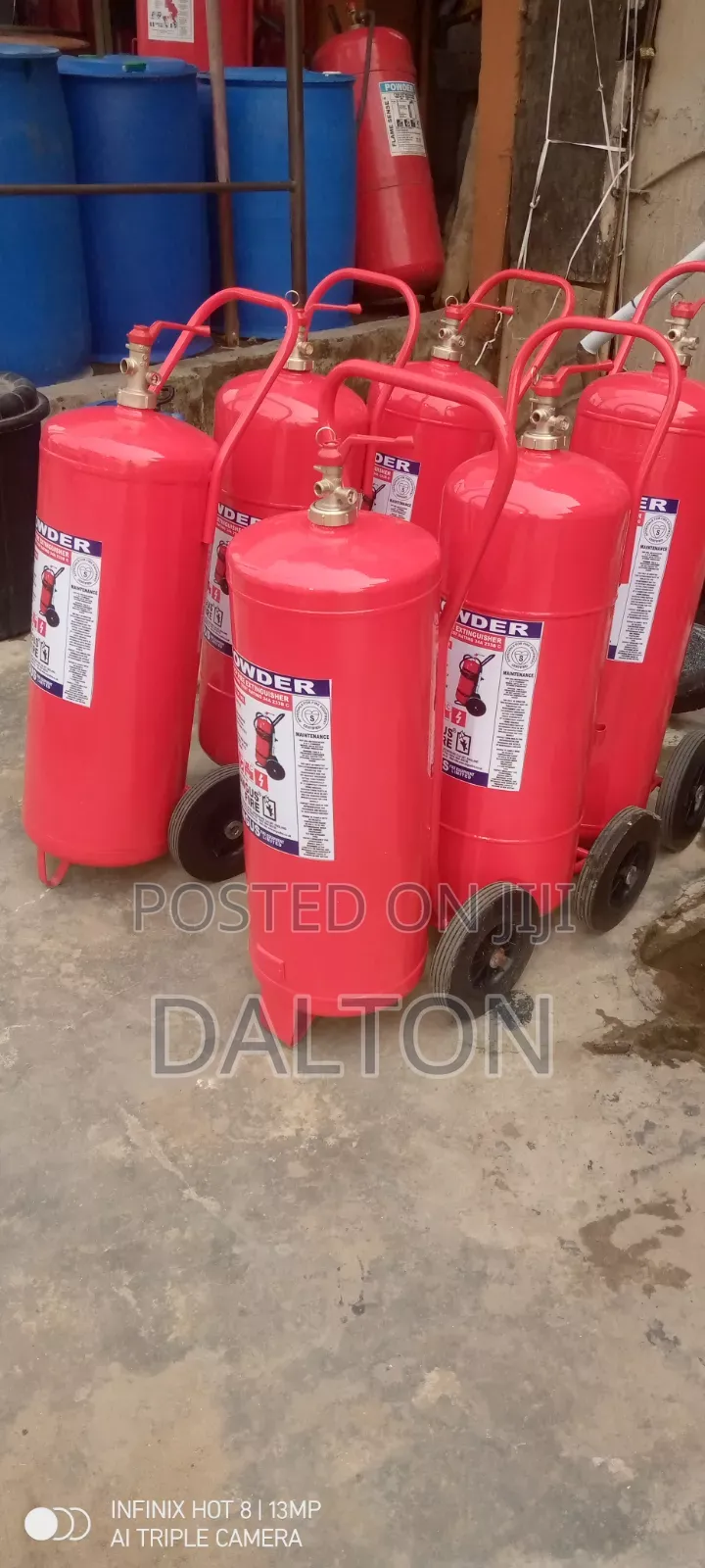50kg DCP Trolley on Wheel Fire Extinguisher