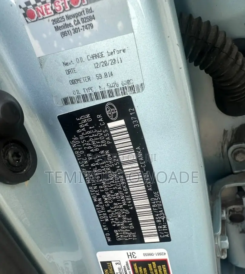 Toyota Camry LE 4dr Sedan (2.4L 4cyl 5A) 2009 Blue
