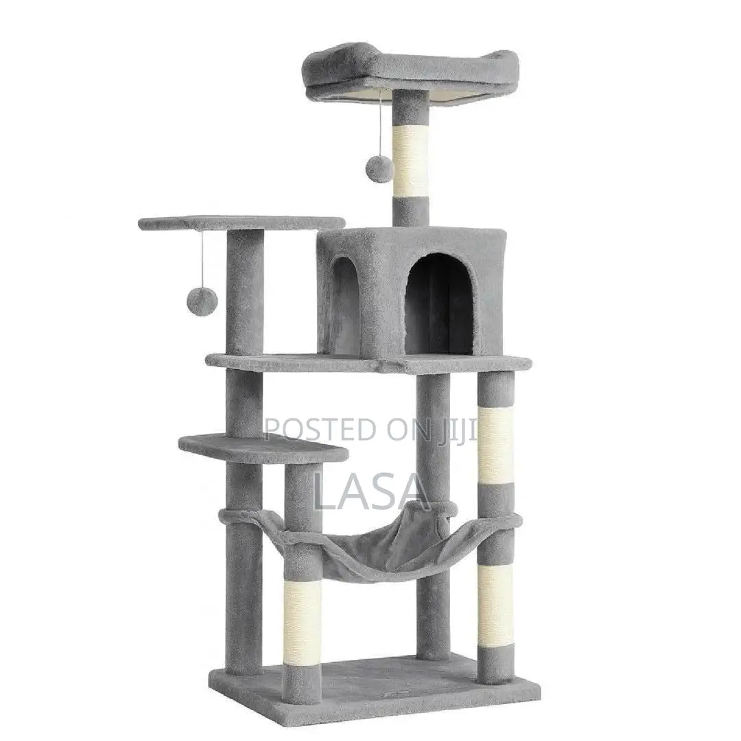 LASA Large CAT Tree Tower With Hammock, Cave .