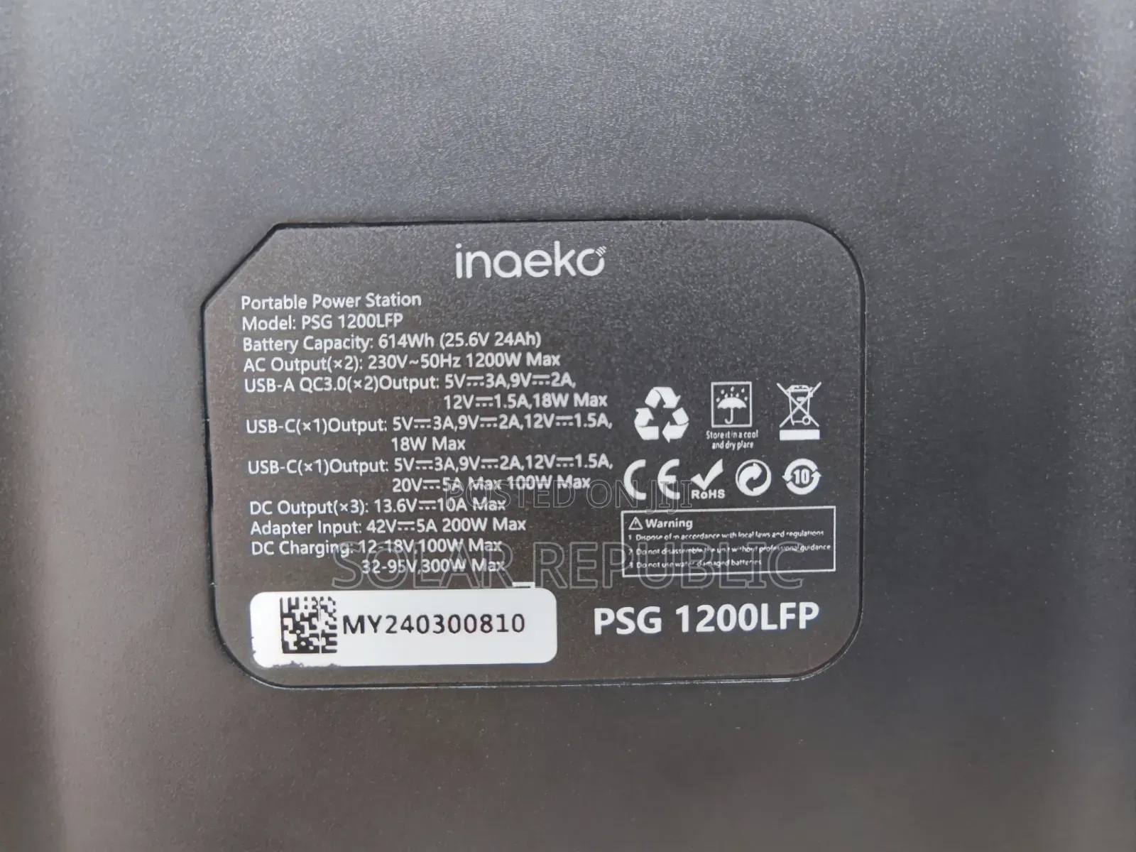 1200W Inaeko Power Station