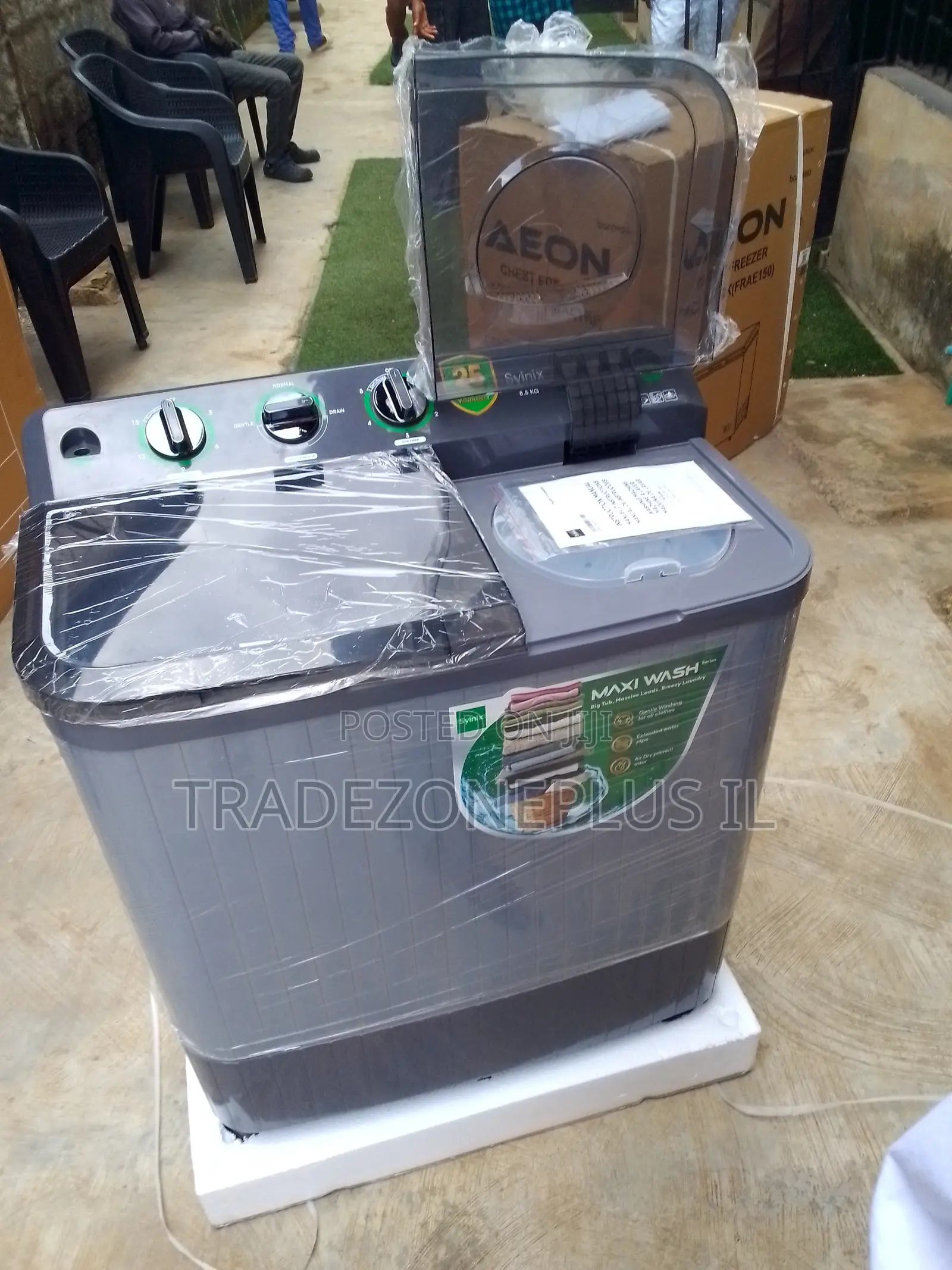 Synix 8kg Twin Tub Washer for Quick Laundry