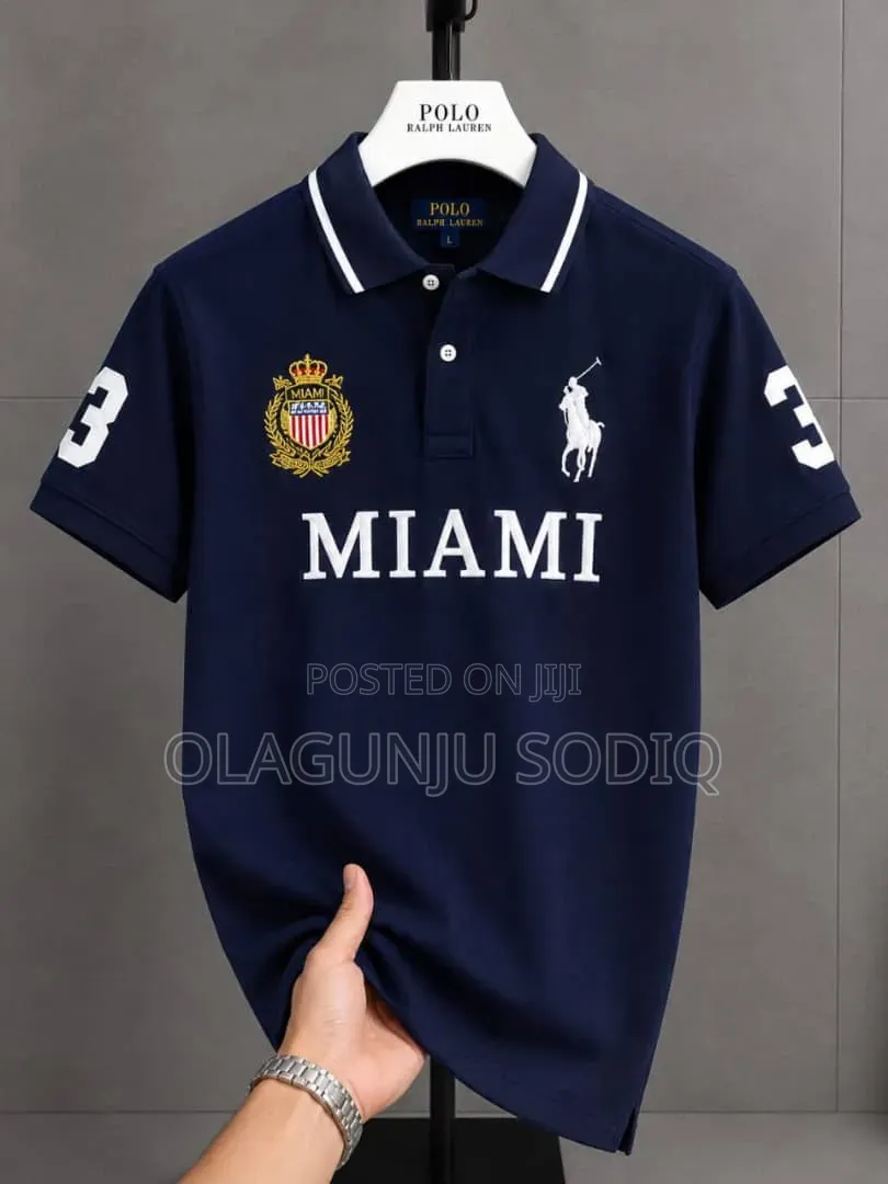 Italian Luxury MIAMI Collar Neck Polo