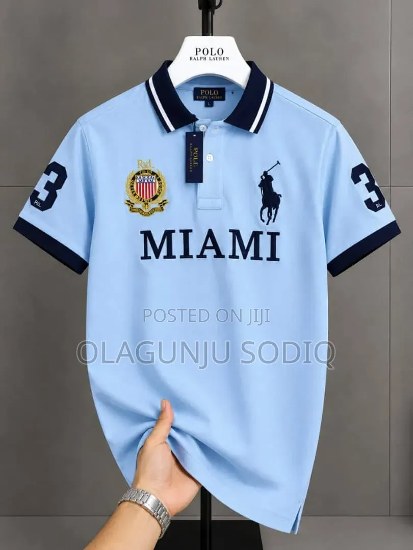Italian Luxury MIAMI Collar Neck Polo