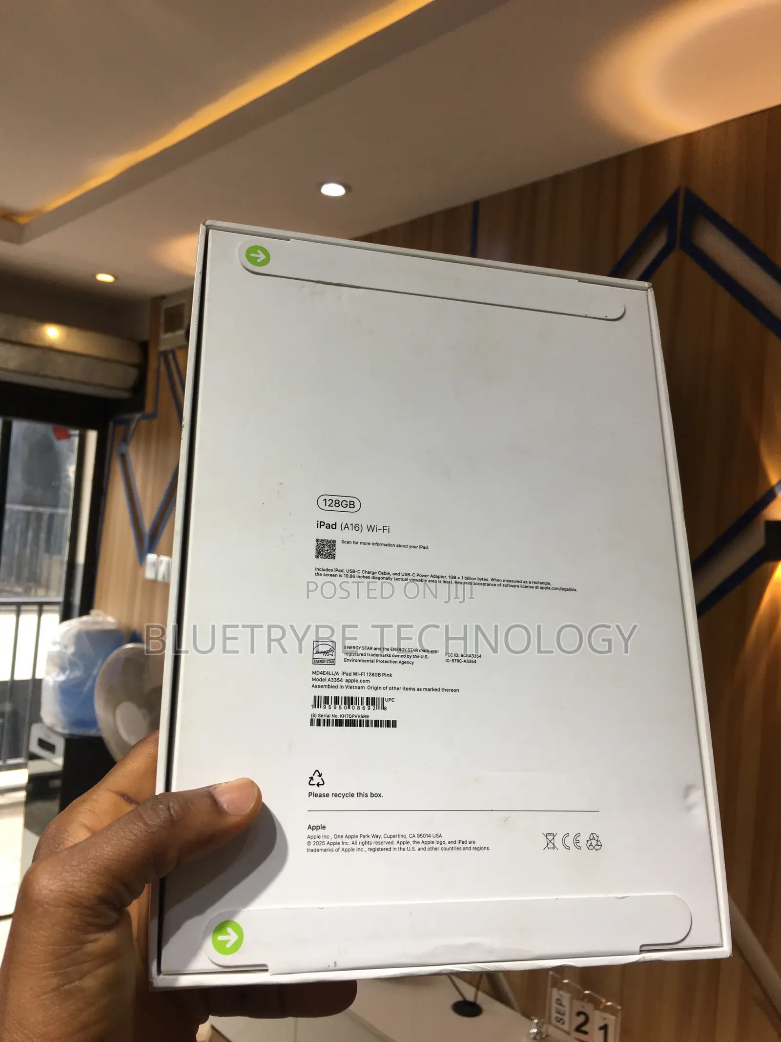 New Apple iPad (2025) 128 GB Pink