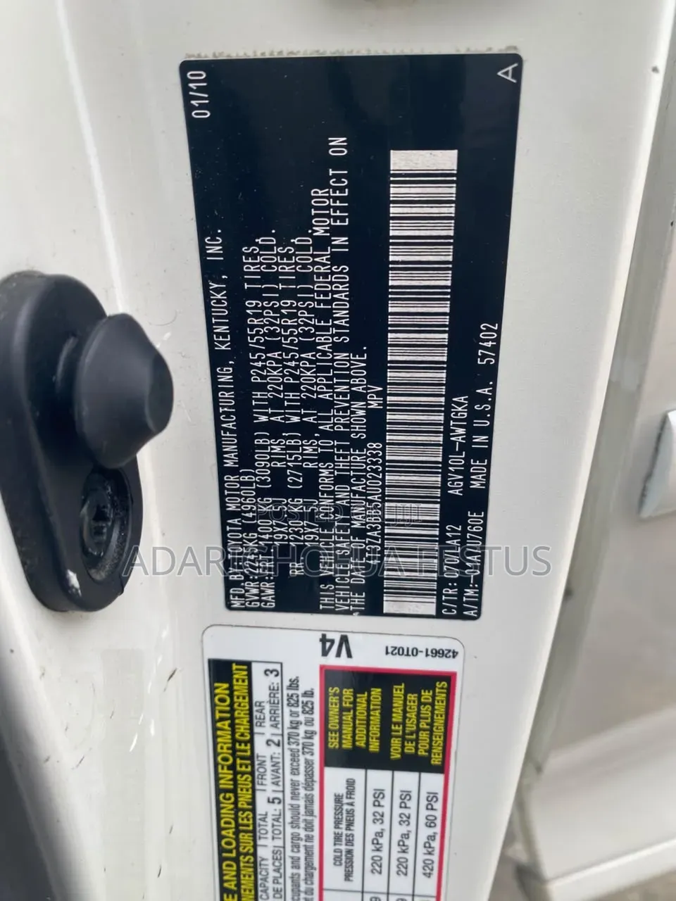 Toyota Venza 2012 White
