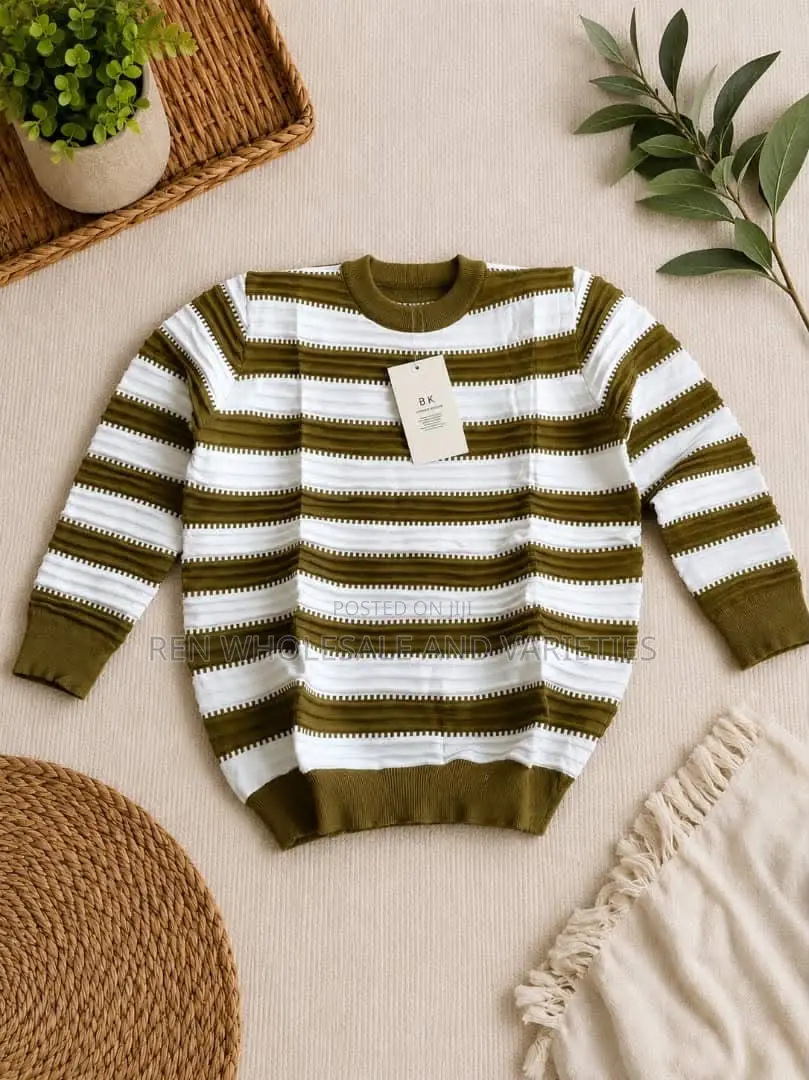 High Quality Striped Sweat Shirt