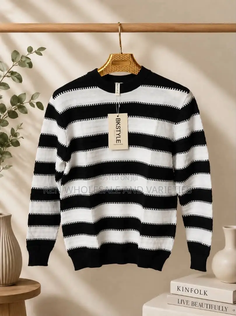 High Quality Striped Sweat Shirt