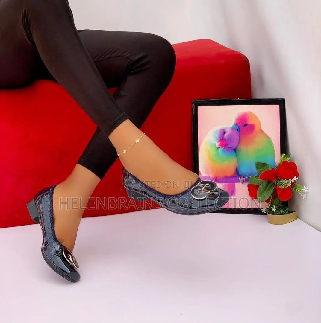Block Low Heel Ladies Cover Shoe Olivia Fan