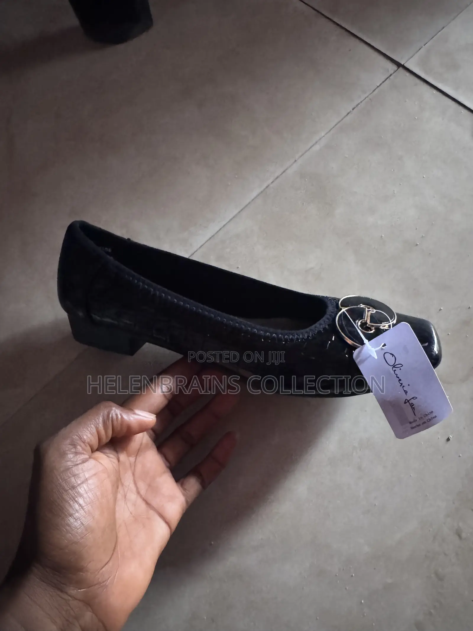Block Low Heel Ladies Cover Shoe Olivia Fan