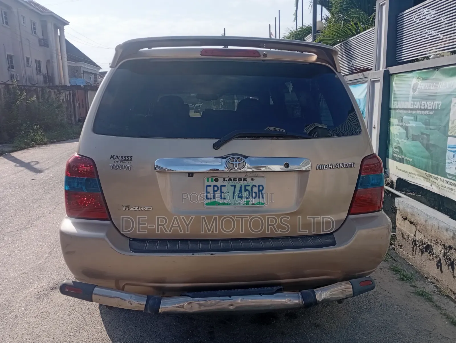 Toyota Highlander Limited V6 2006 Gold