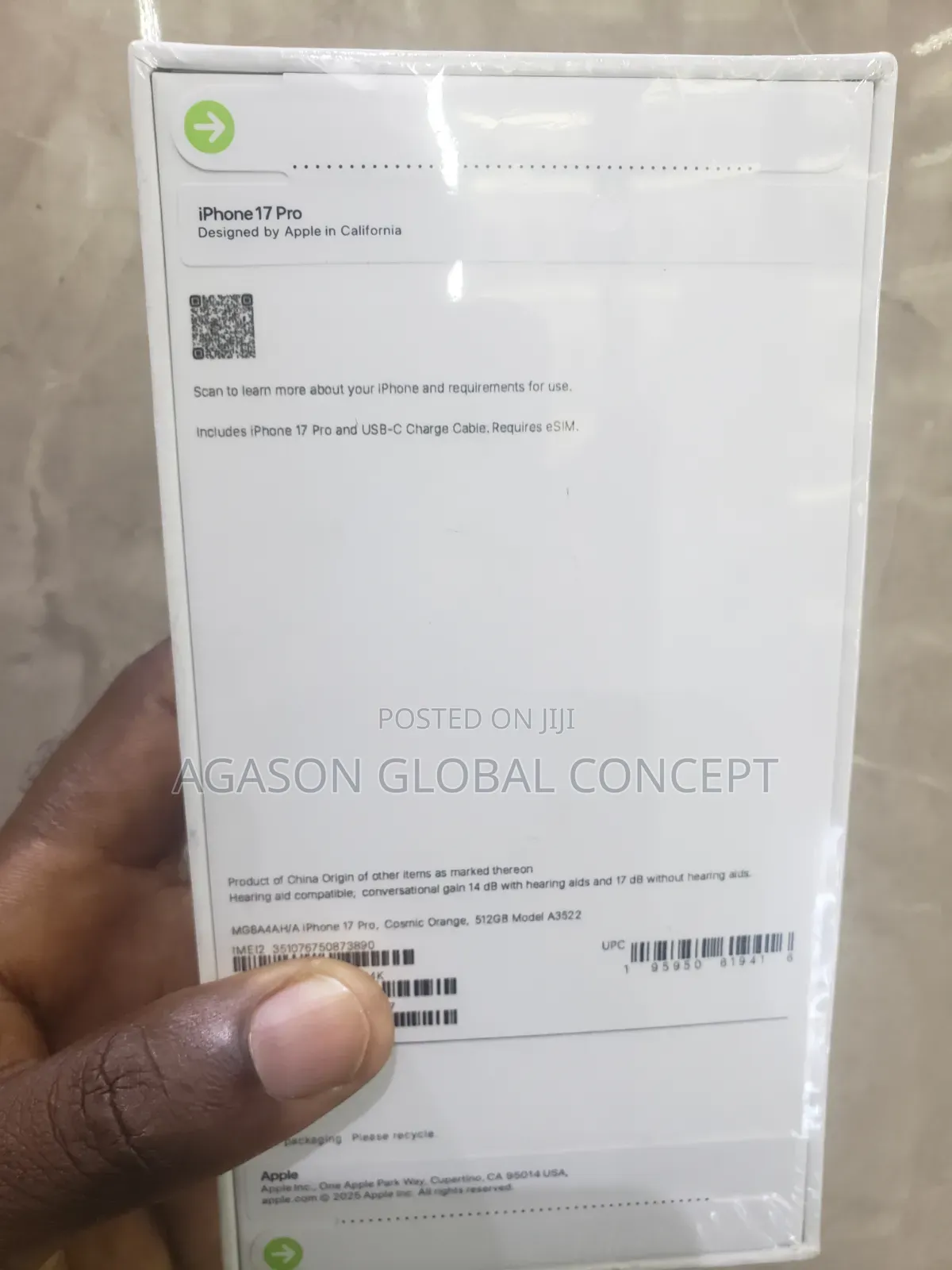New Apple iPhone 17 Pro 512 GB Orange