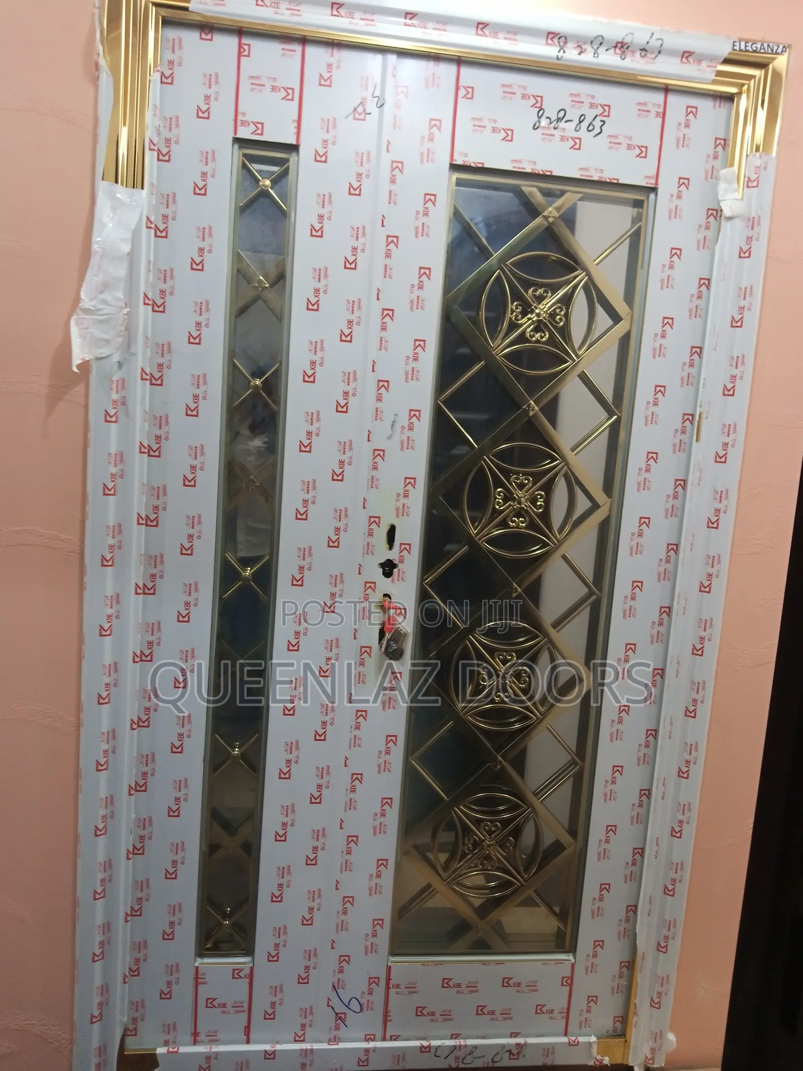 4ft Only Glass Gold Door