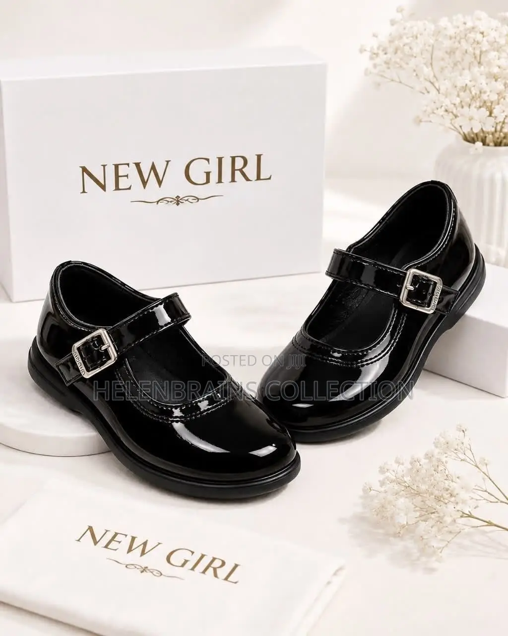 Patent Leather Girls School Shoe New Girl