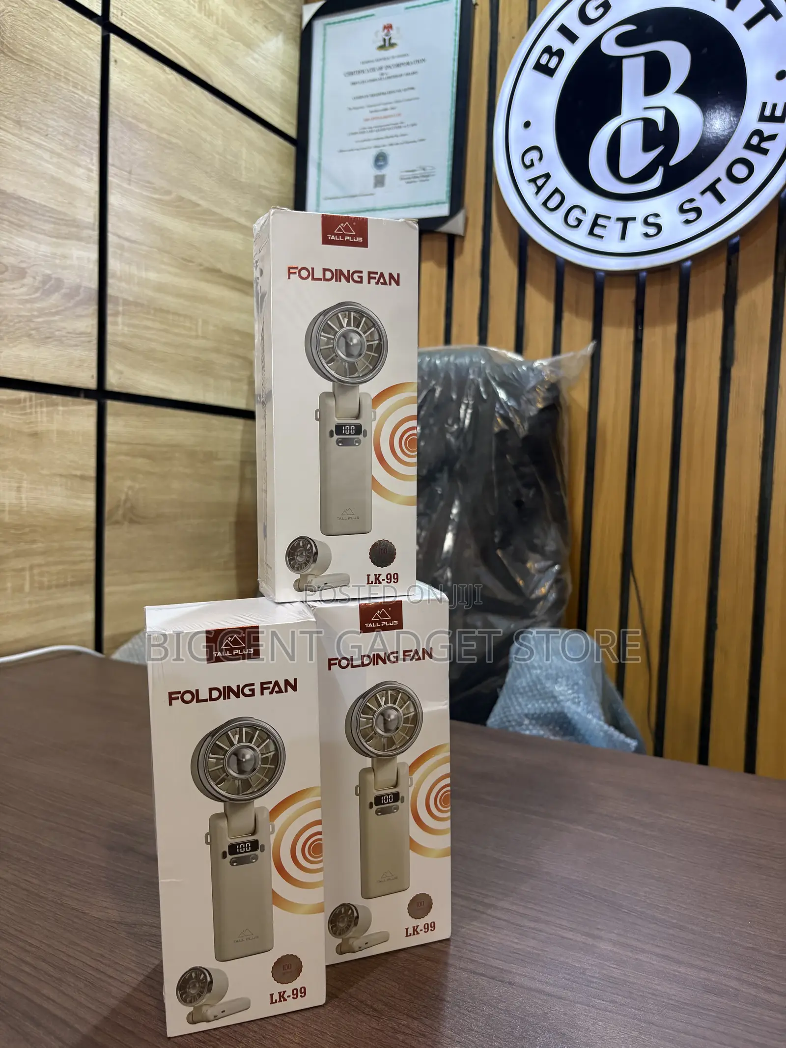 Brand New Tall Plus Hand Fan