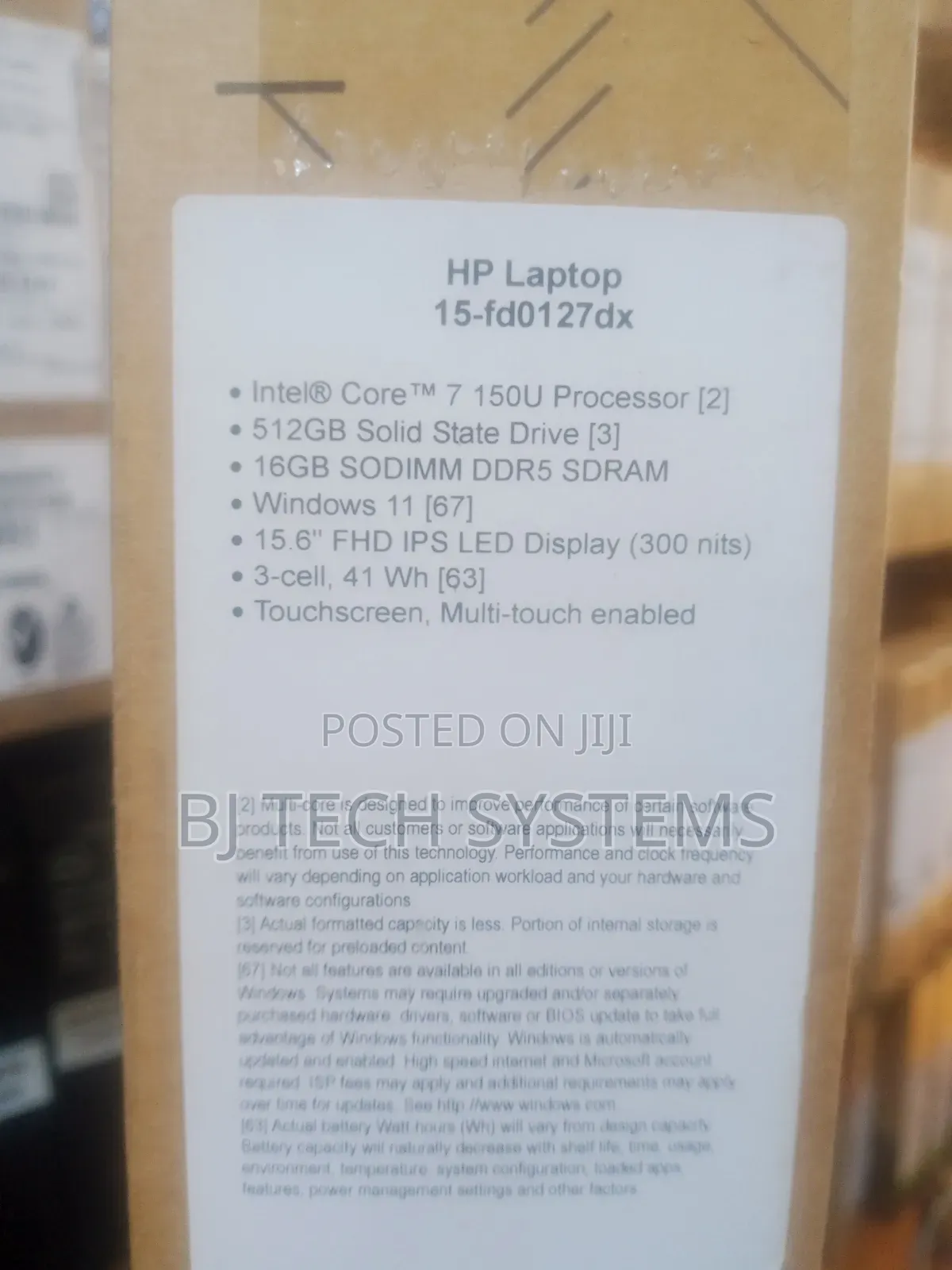 New Laptop HP 15 16GB Intel Core Ultra 7 SSD 512GB