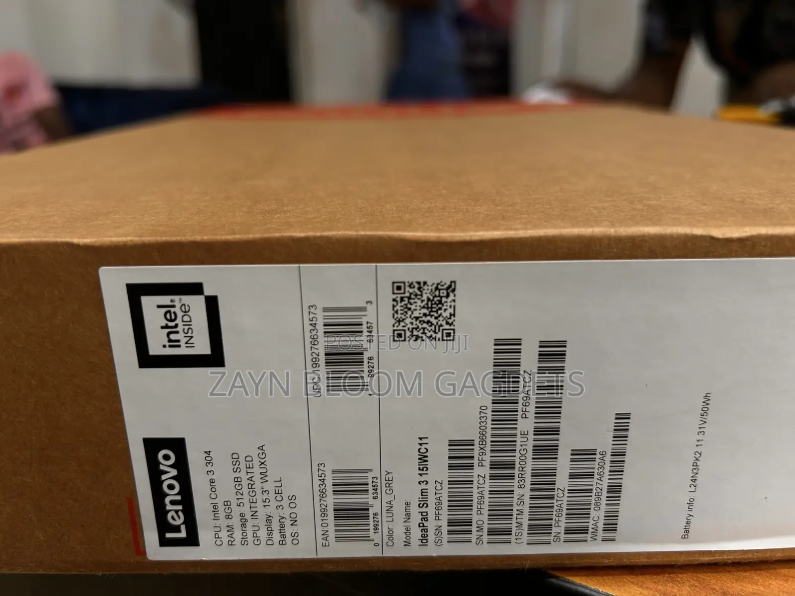 New Laptop Lenovo Ideapad 3 8GB Intel Core i3 SSD 512GB