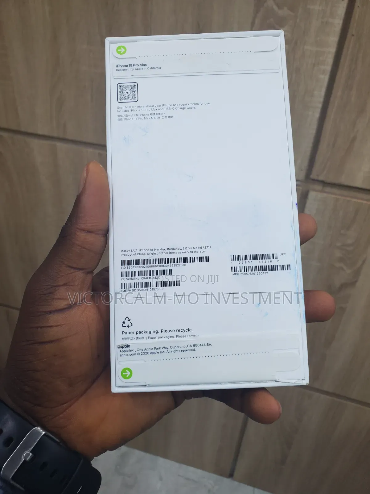 New Apple iPhone 18 Pro Max 256 GB Purple