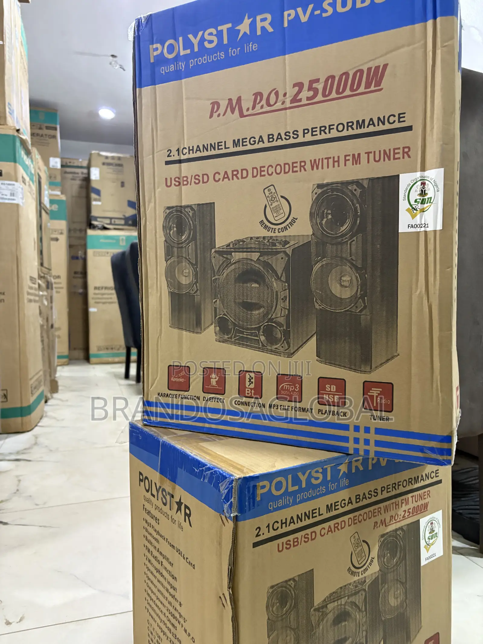 Premium Polystar PV-SUB811 Audio System