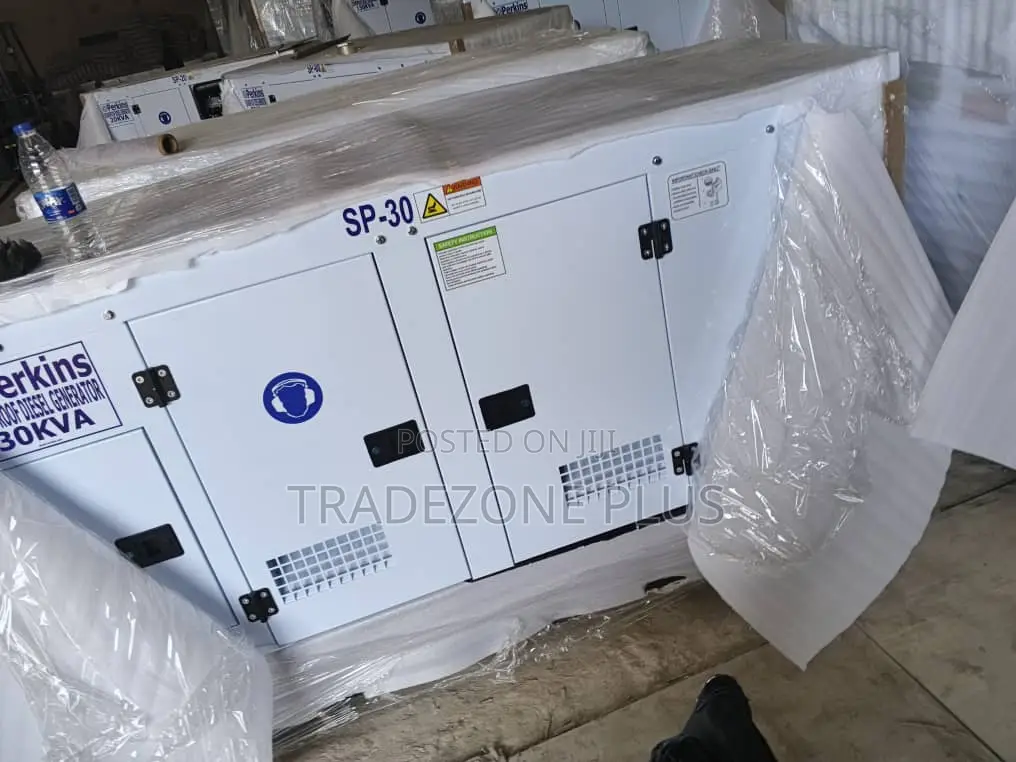 Durable Perkins 30kVA Enclosed Power Generator