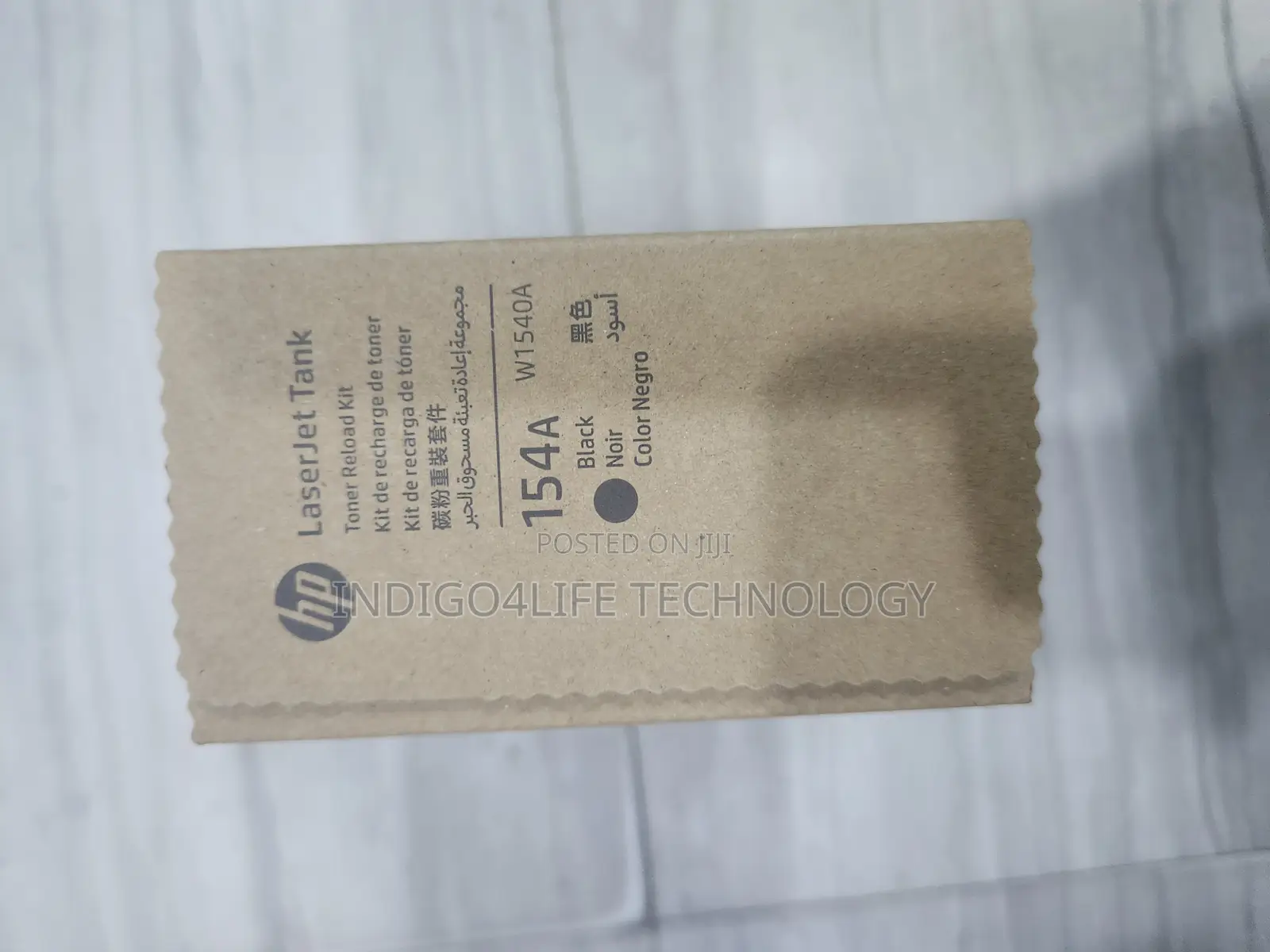 HP 154a Black Laserjet Toner Tank Reload Kit [W1540a]