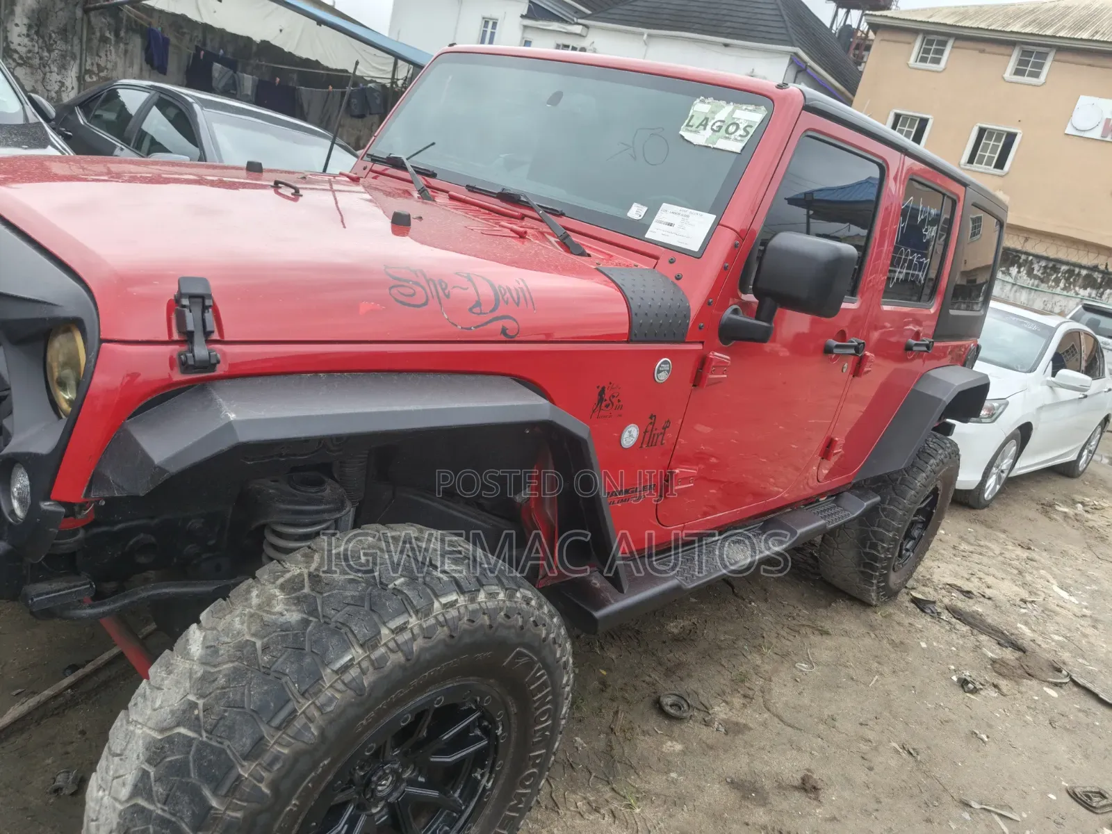 Jeep Wrangler Unlimited Sahara 4dr SUV 4WD (3.6L 6cyl 6M) 2014 Red