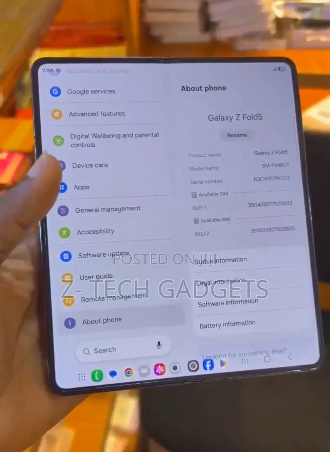Samsung Galaxy Z Fold 5 256 GB Black