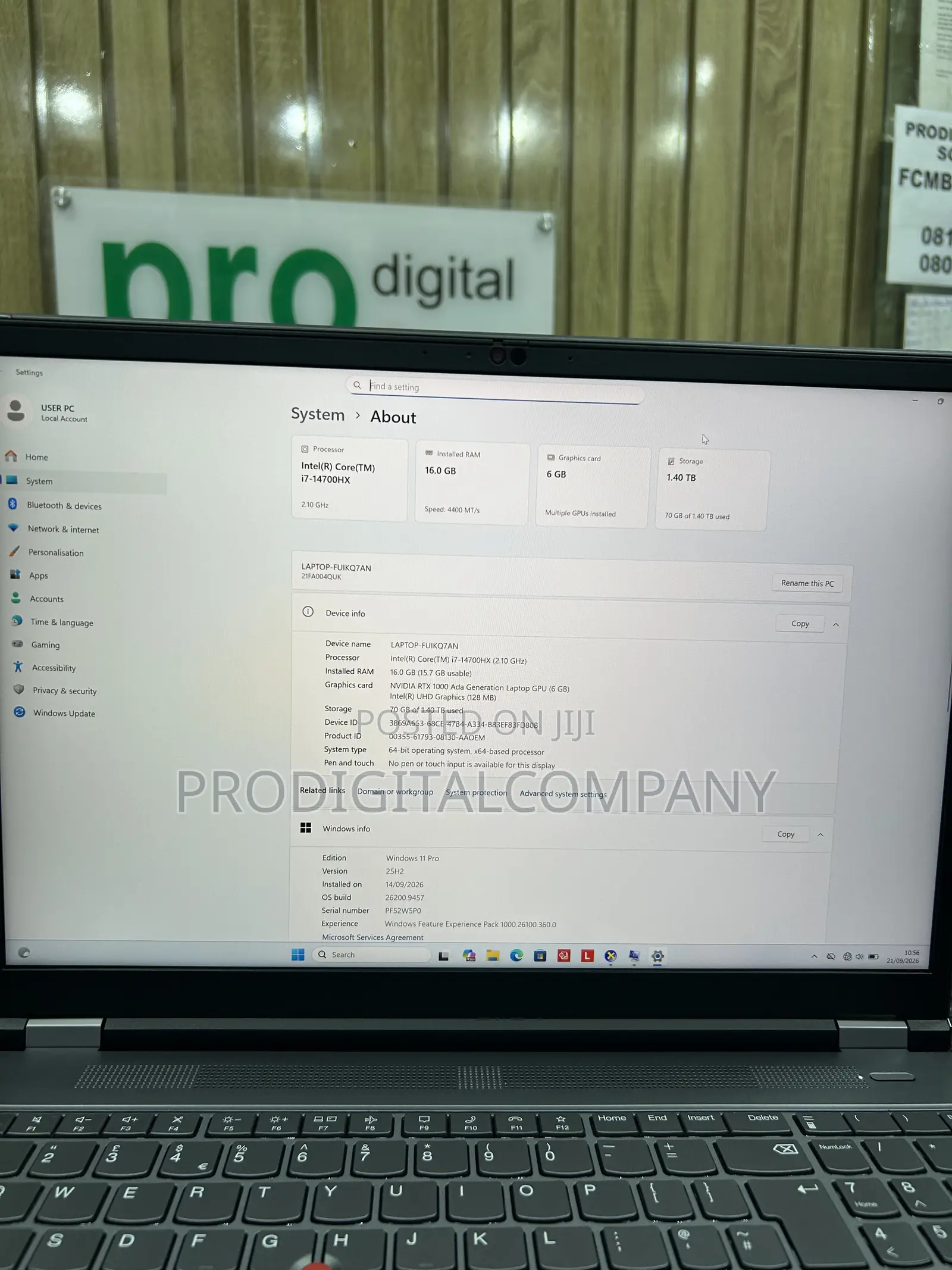Laptop Lenovo ThinkPad P15s 16GB Intel Core i7 SSD 512GB