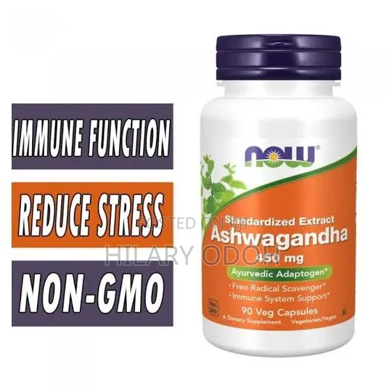 NOW Foods Ashwagandha, 450 Mg, 90 Veg Capsules