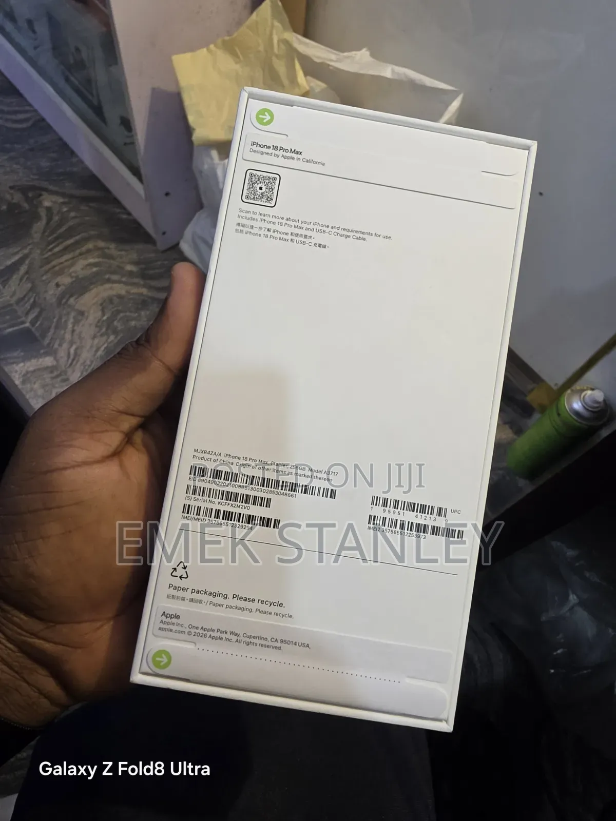 New Apple iPhone 18 Pro Max 256 GB Blue
