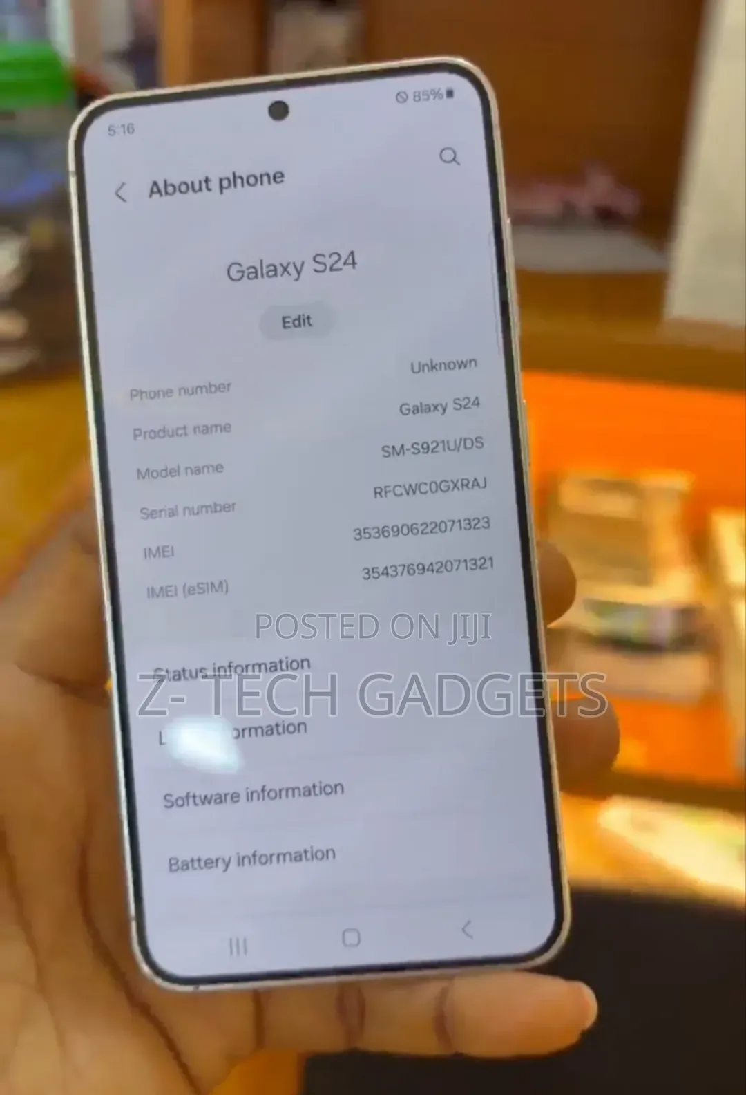 Samsung Galaxy S24 128 GB Silver