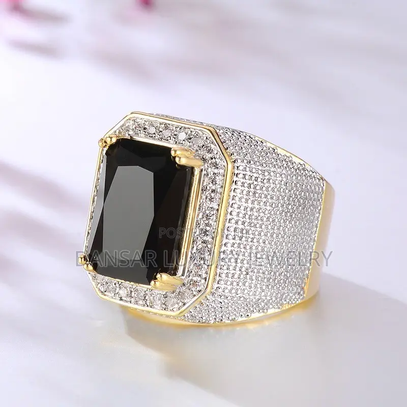 Big Men’s Ring With Sapphire Stone