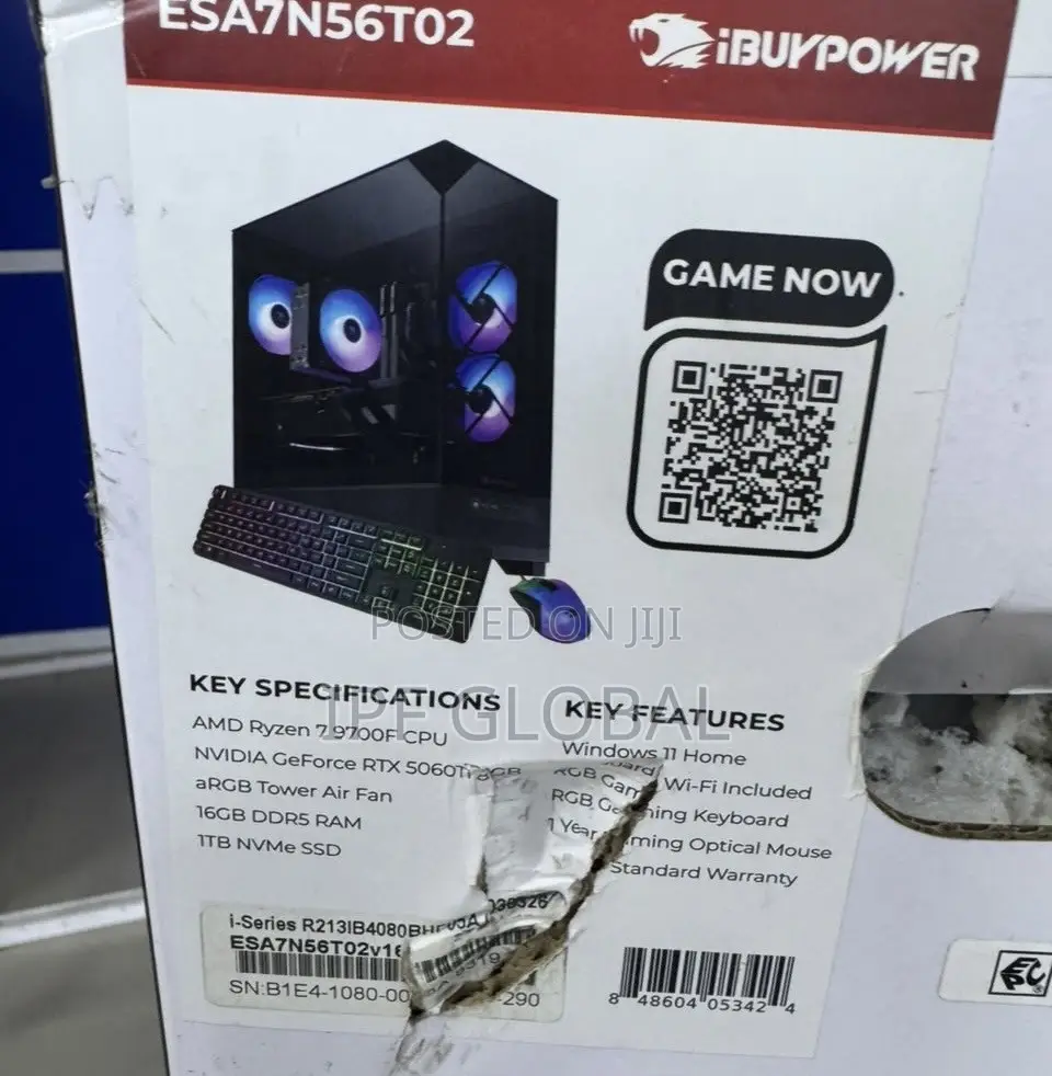 New Desktop Computer iBUYPOWER 16GB AMD Ryzen 7 SSD 1T