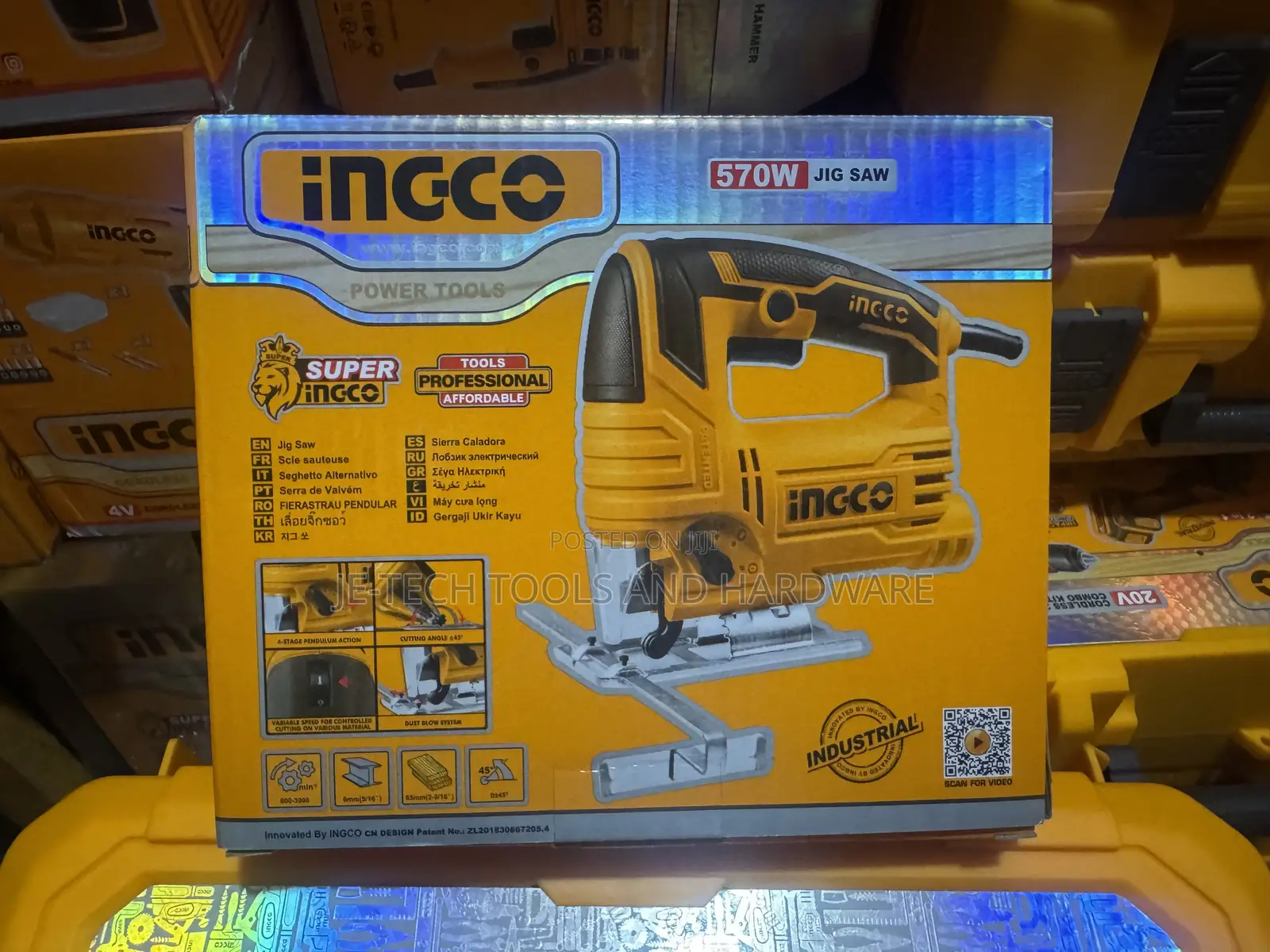 Ingco 570W Compact Electric Jig Saw (Model JS57028)