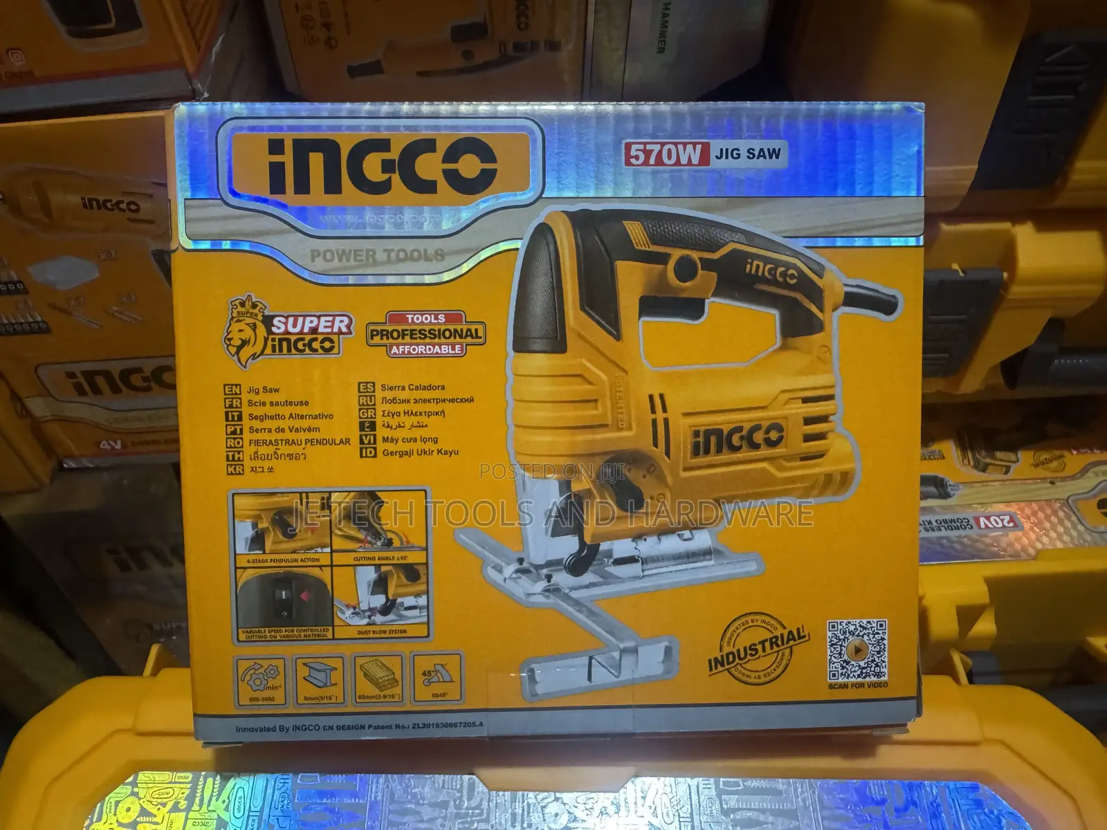 Ingco 570W Compact Electric Jig Saw (Model JS57028)