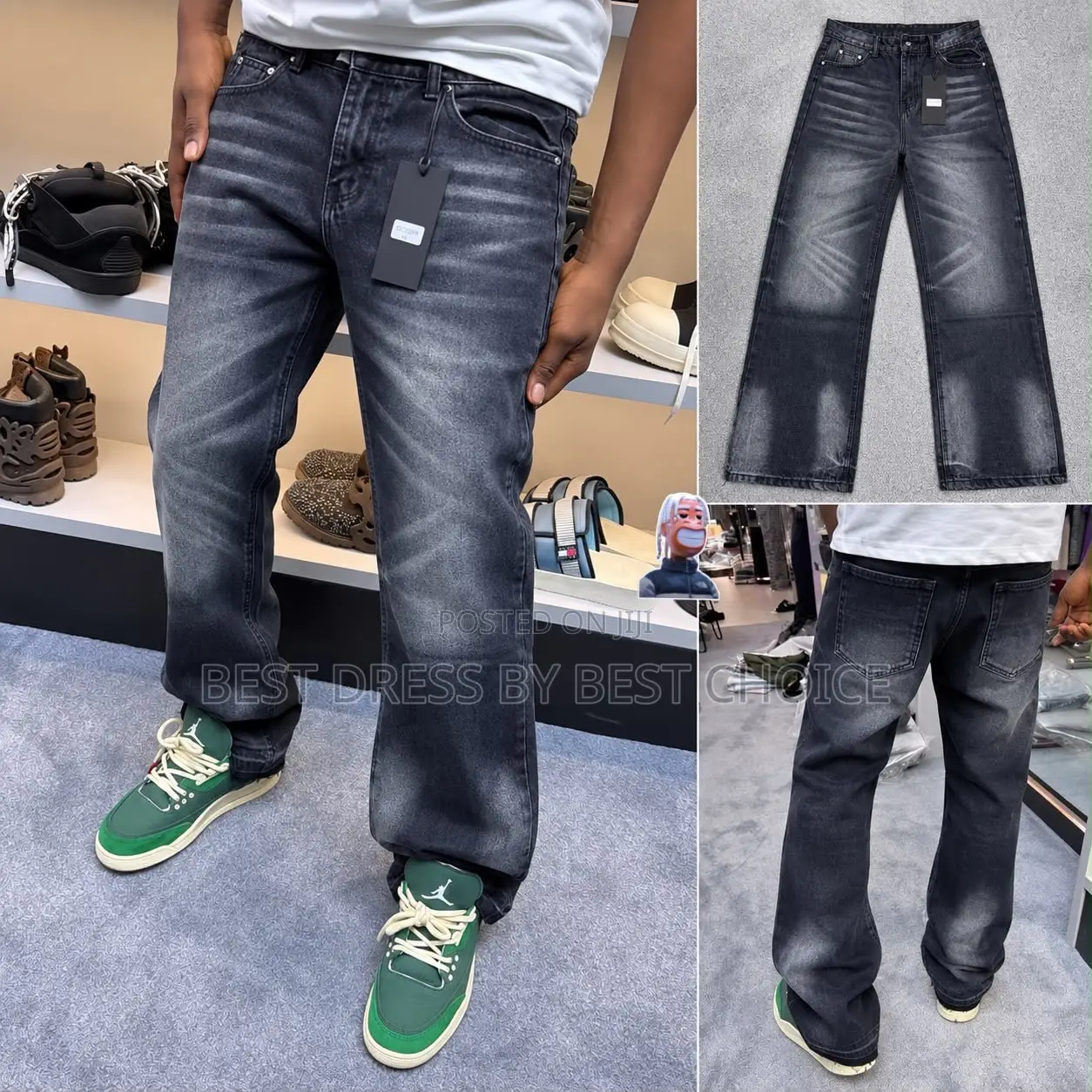 Premium Quality Baggy Jean!! All Sizes Available in Store  