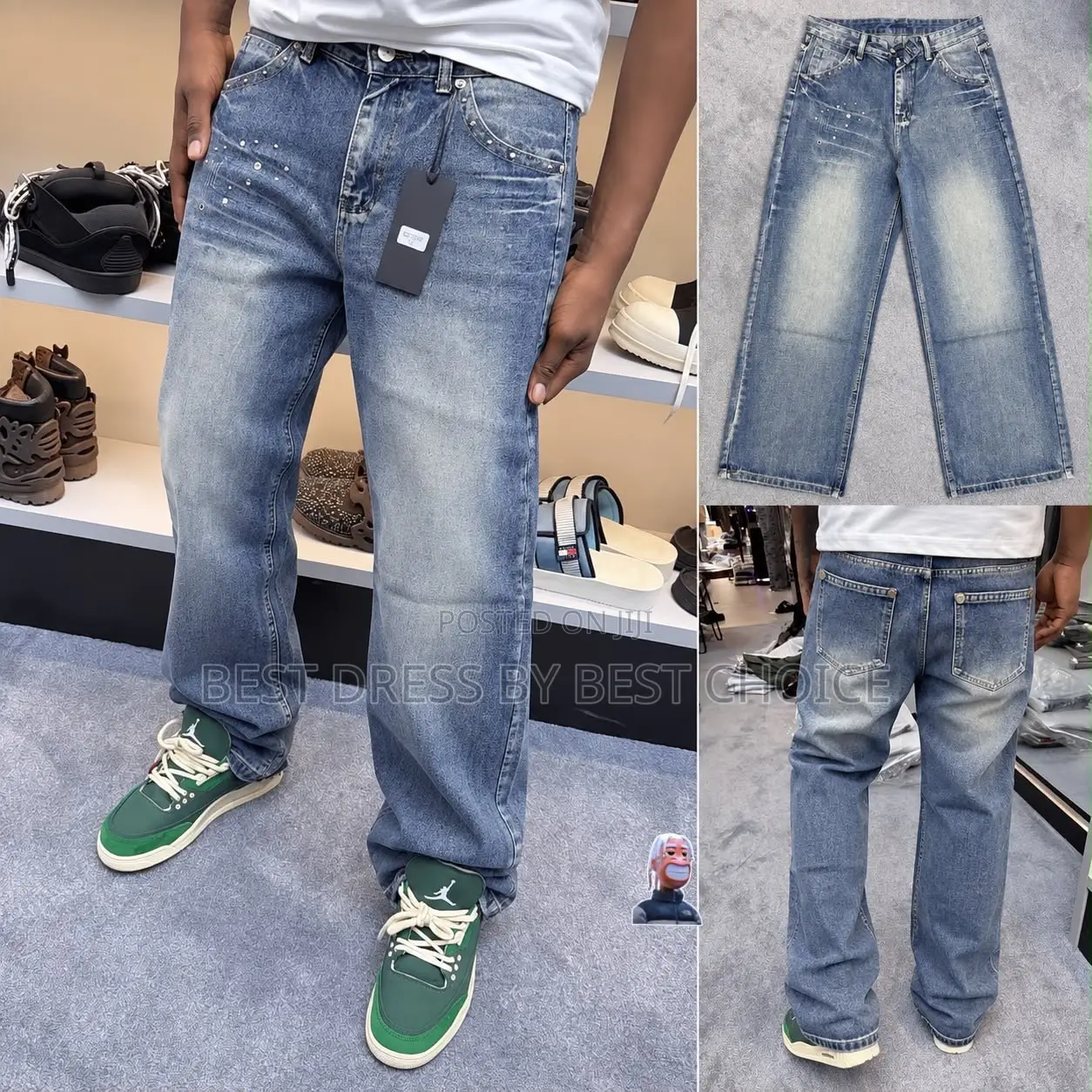 Premium Quality Baggy Jean!! All Sizes Available in Store  