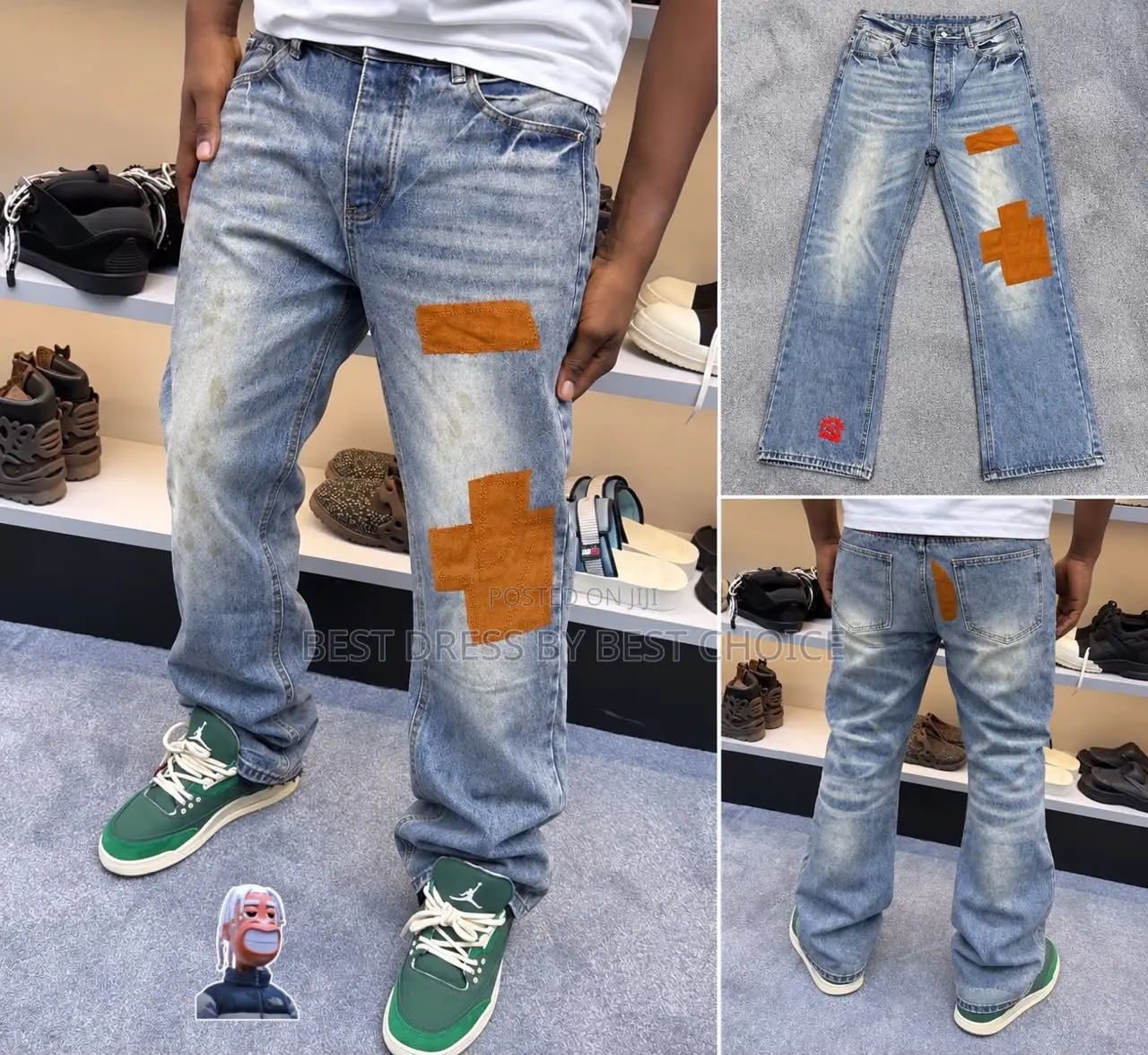 Premium Quality Baggy Jean for Men!! All Sizes Available in Store  