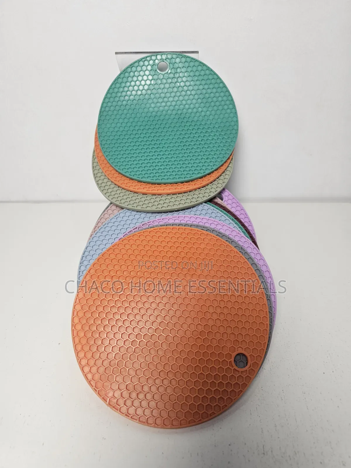 Round Silicone Heat Resistant Trivet Mat / Hot Pad