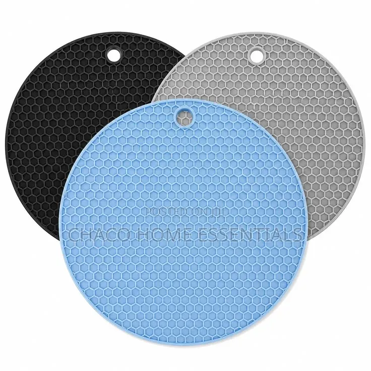Round Silicone Heat Resistant Trivet Mat / Hot Pad