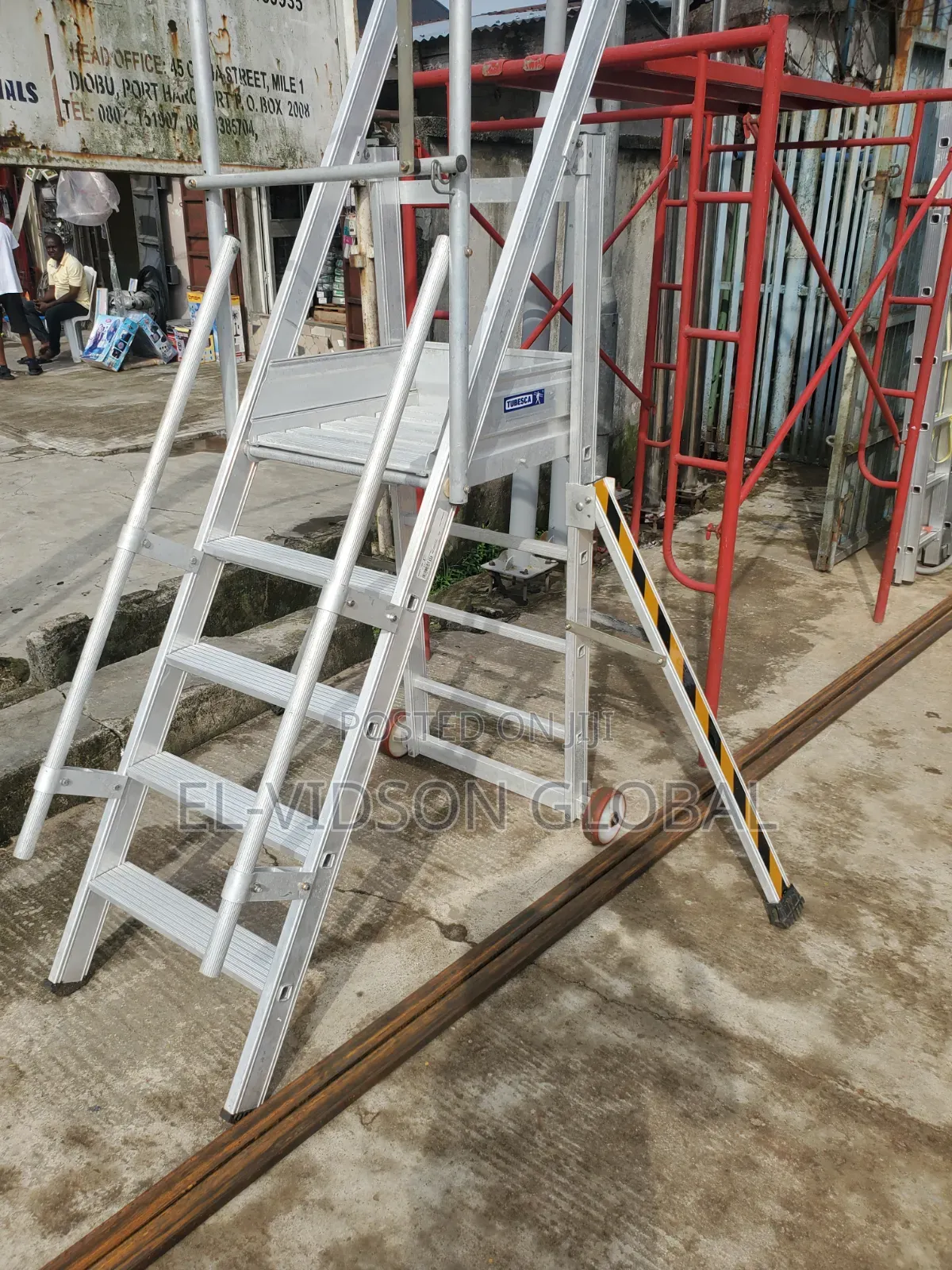 Aluminum Mobile Platform Ladder