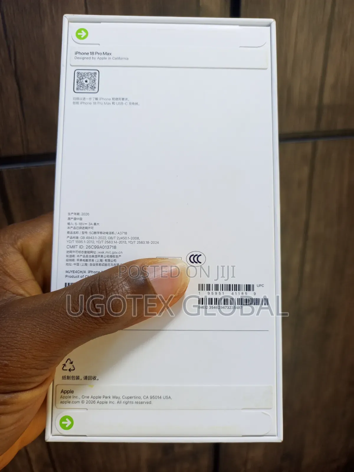 New Apple iPhone 18 Pro Max 512 GB Blue