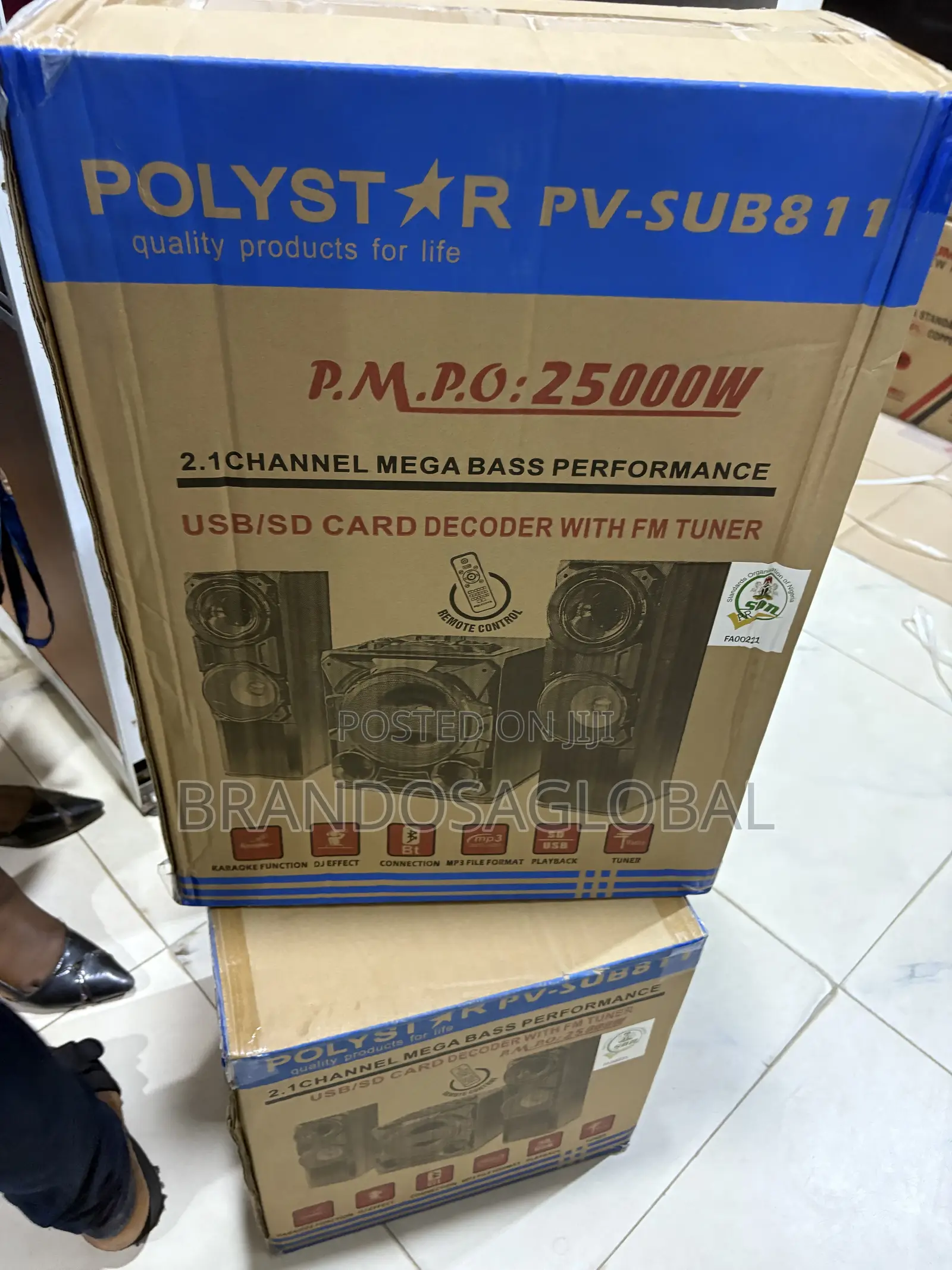 Polystar PV-SUB811 Home Entertainment Speaker
