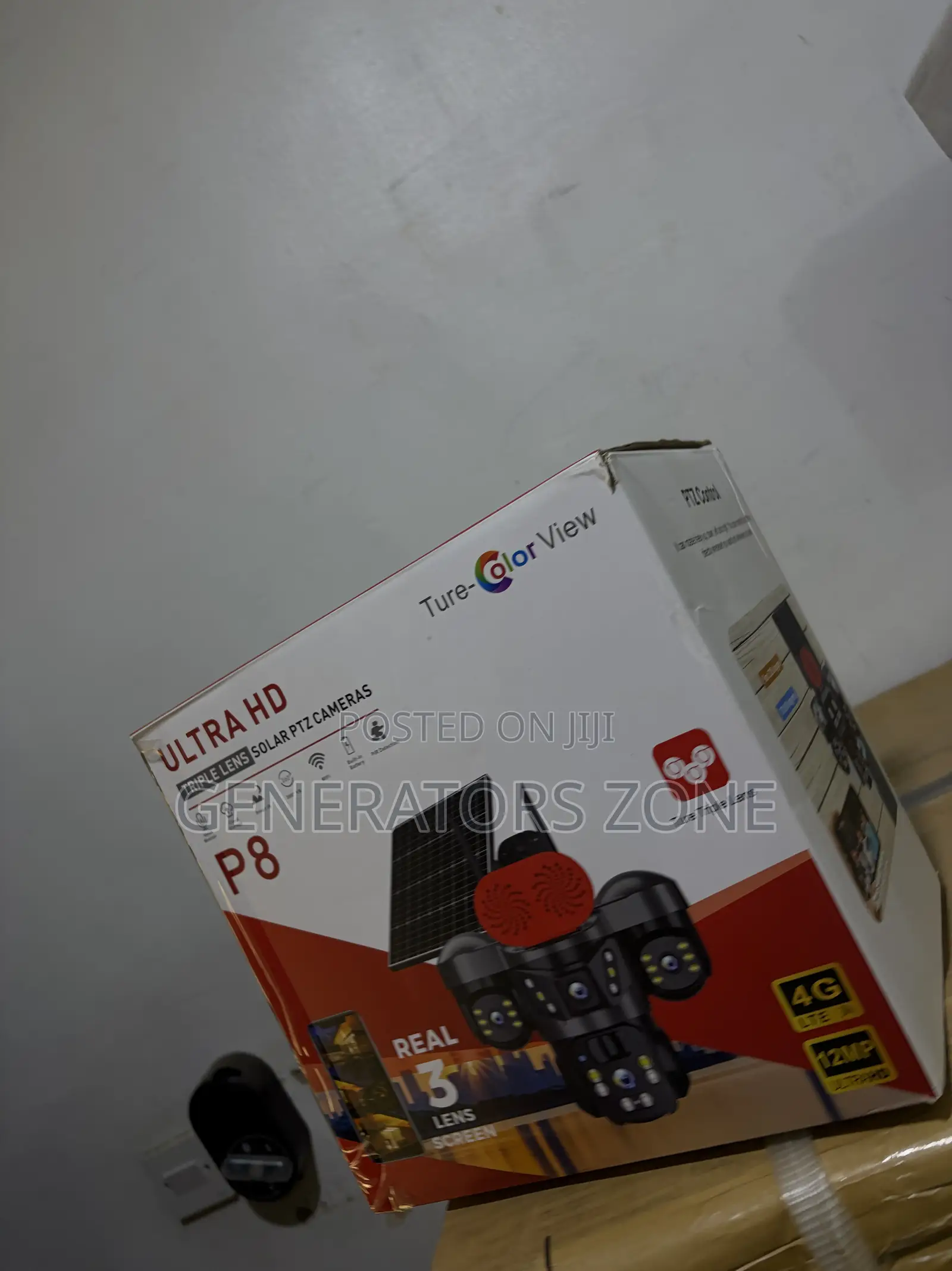 PTZ 360° Triple Lens Solar Security Camera for Outdoor Monitoring