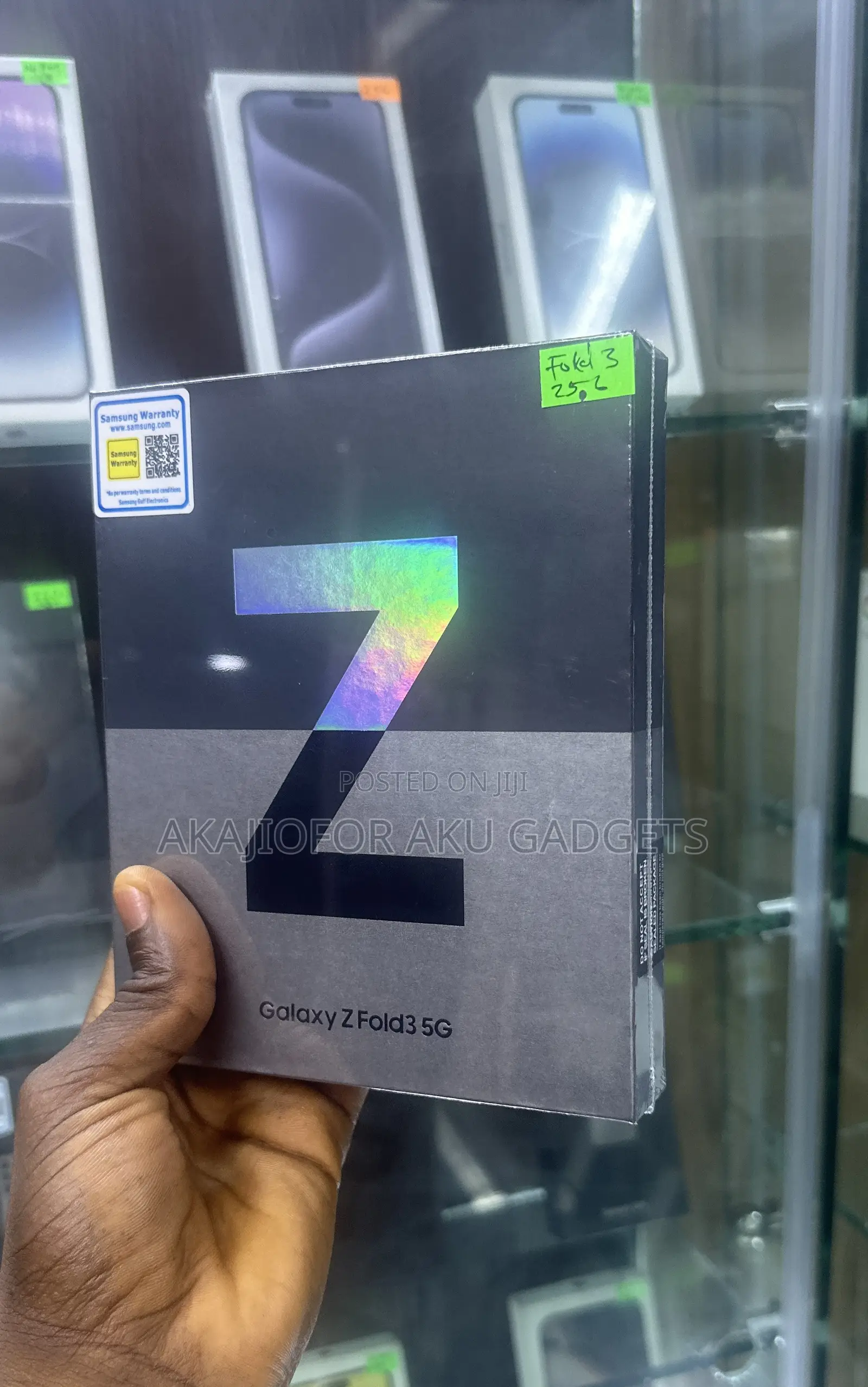 New Samsung Galaxy Z Fold 3 256 GB Black
